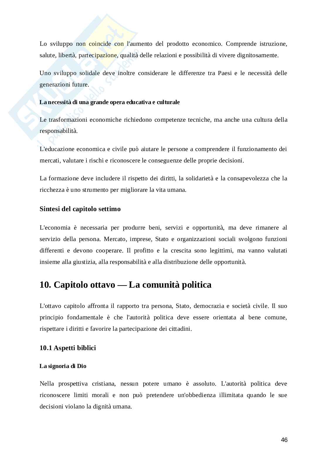 Compendio della dottrina sociale e della Chiesa Pag. 46