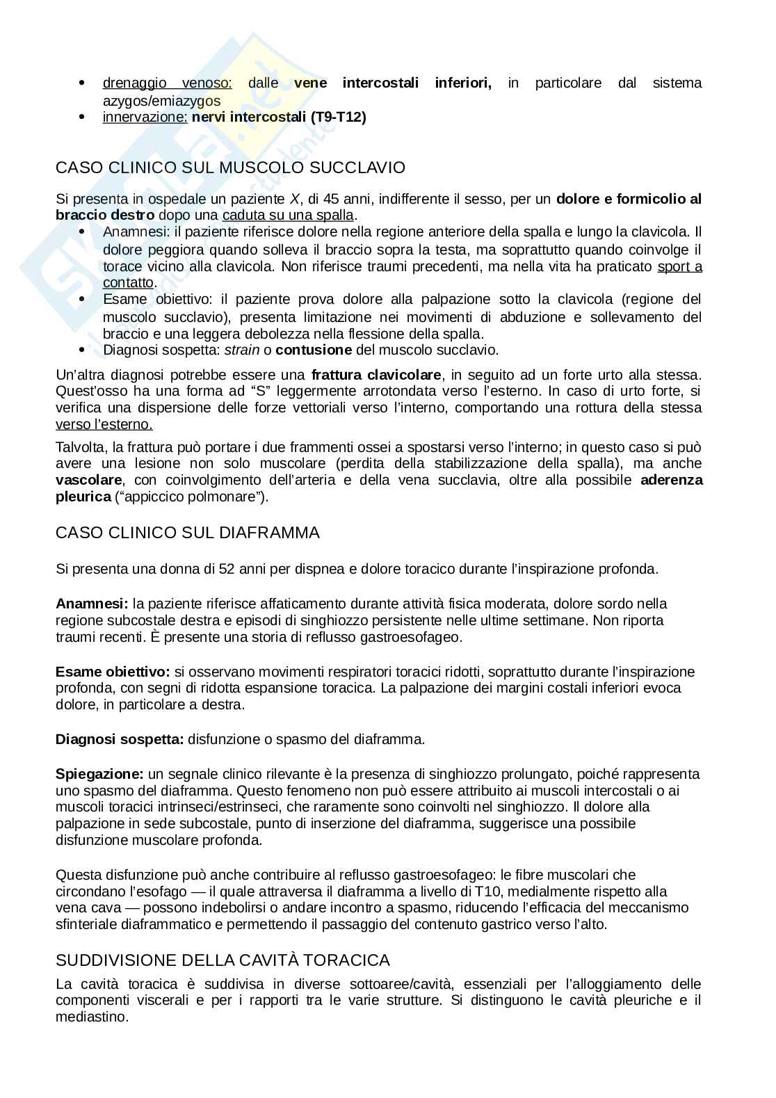 Anatomia del torace Pag. 16