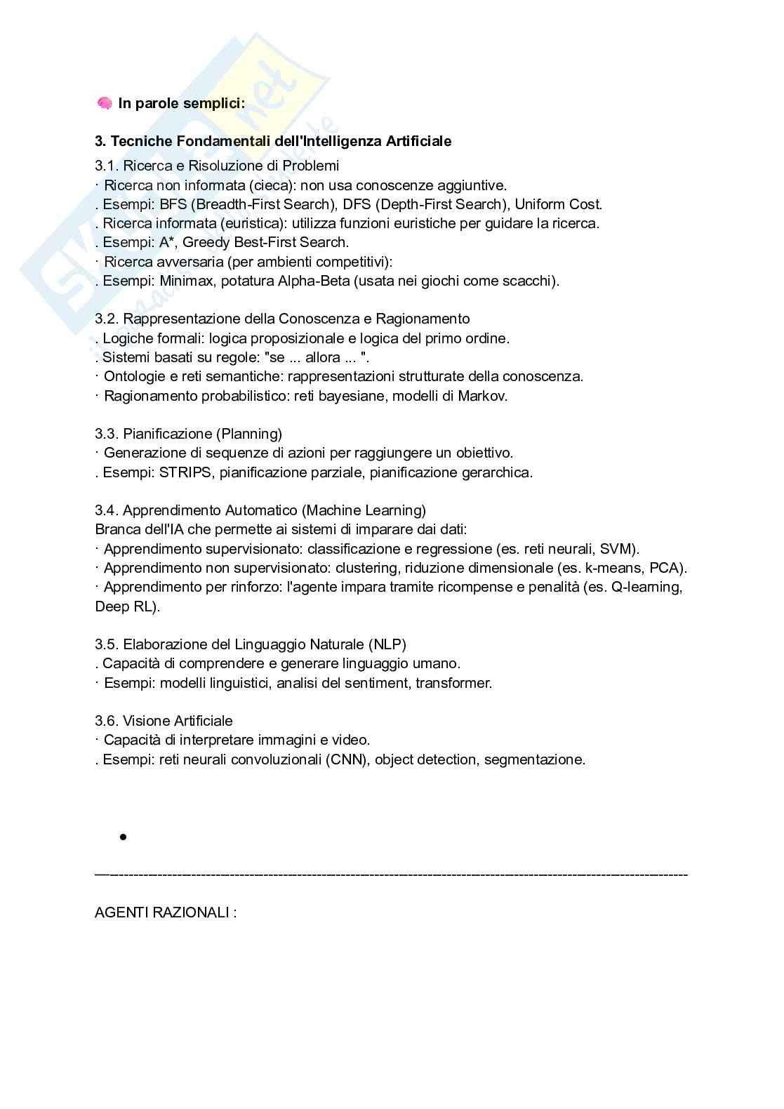 Appunti di Intelligenza artificiale   Pag. 2