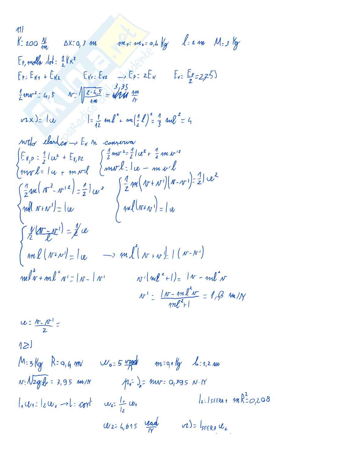 Esercizi sugli urti Pag. 6