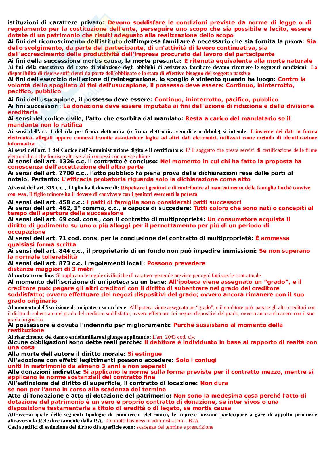Banca dati di Istituzioni di diritto Privato Pag. 2