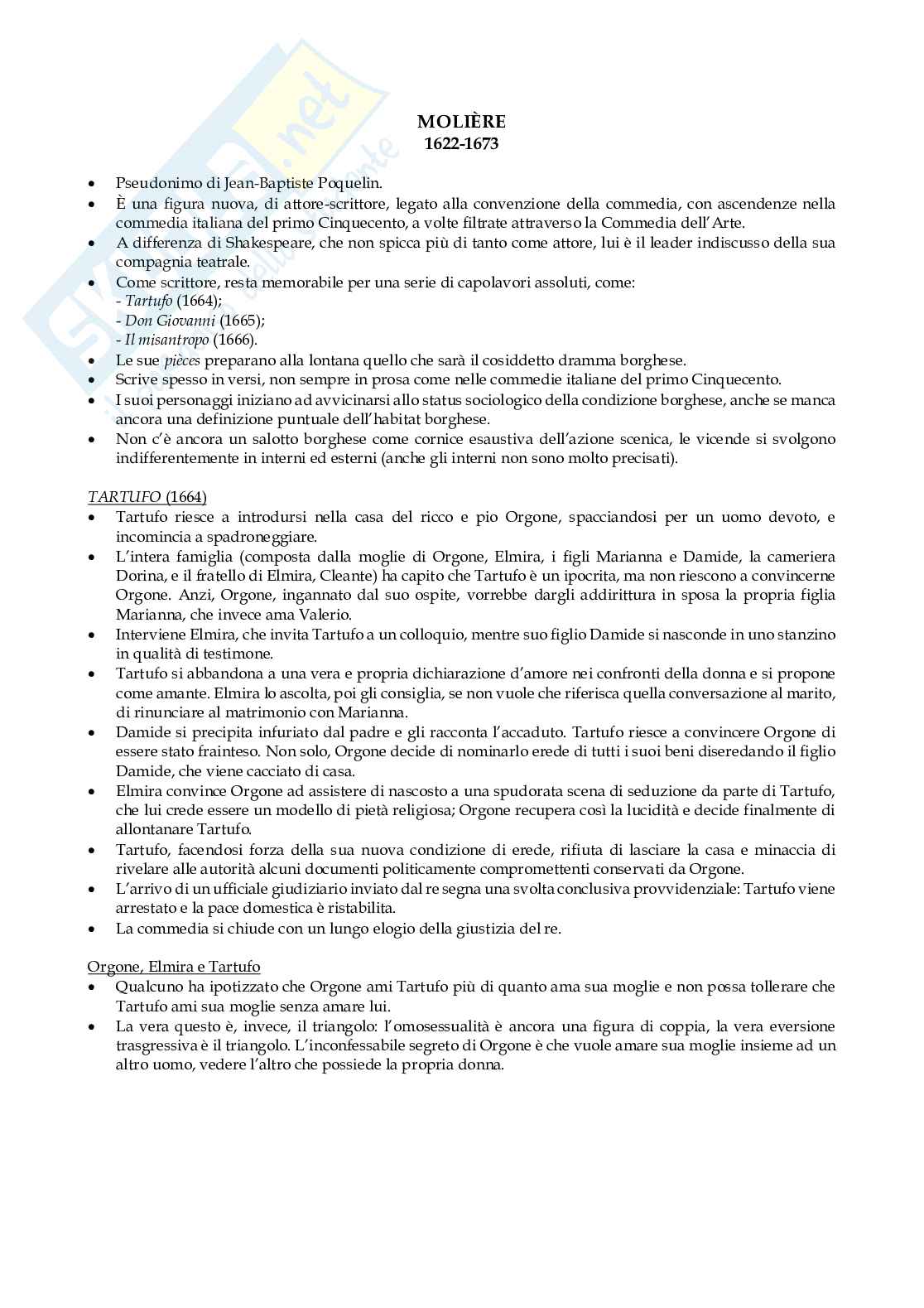 Riassunto esame Storia della drammaturgia, Prof. Scannapieco Anna, libro consigliato Nuovo manuale di storia del teatro, Alonge Pag. 46
