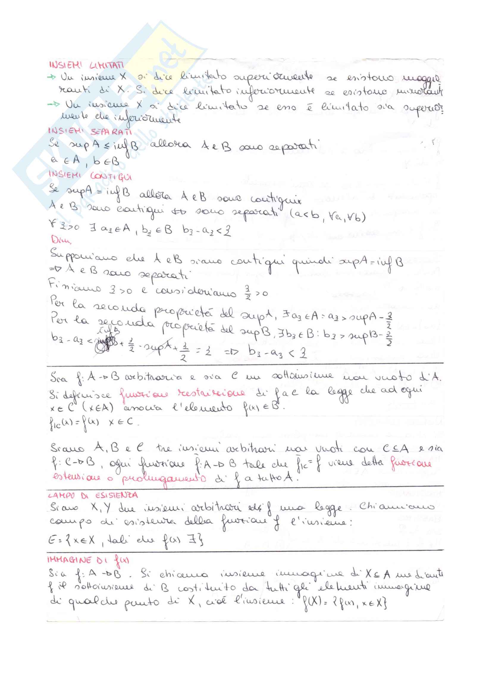 Definizioni Analisi Matematica I Pag. 2