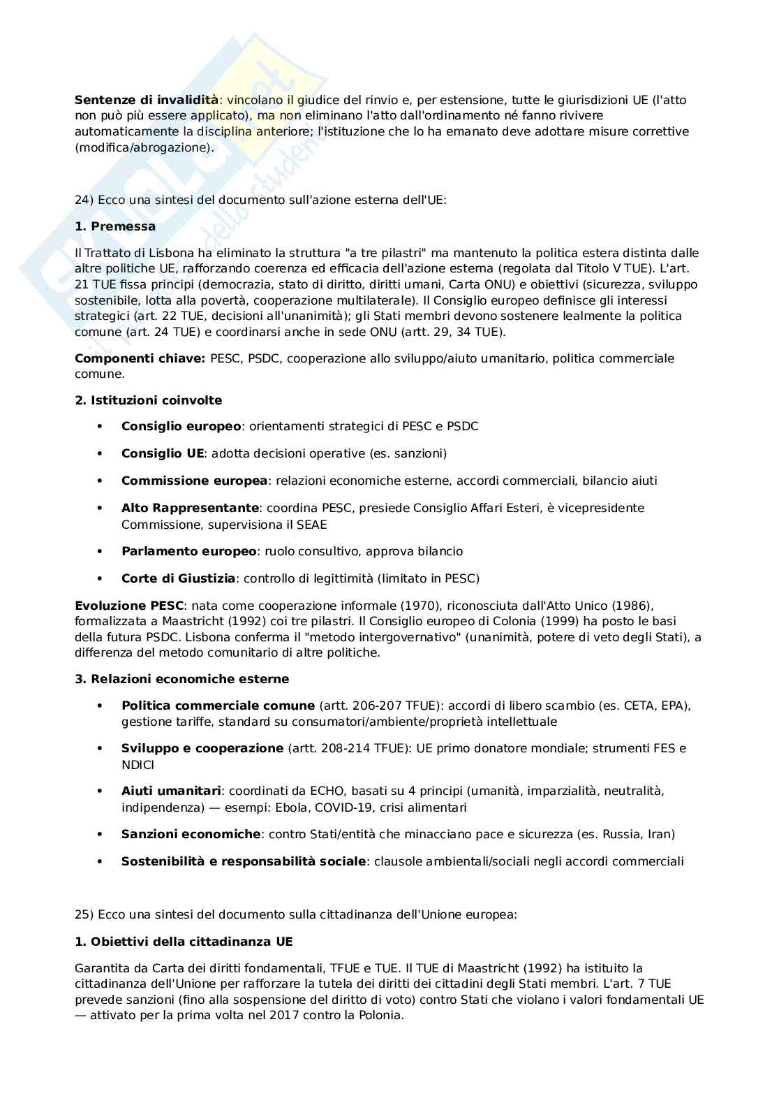 Diritto comunitario - nozioni principali Pag. 31