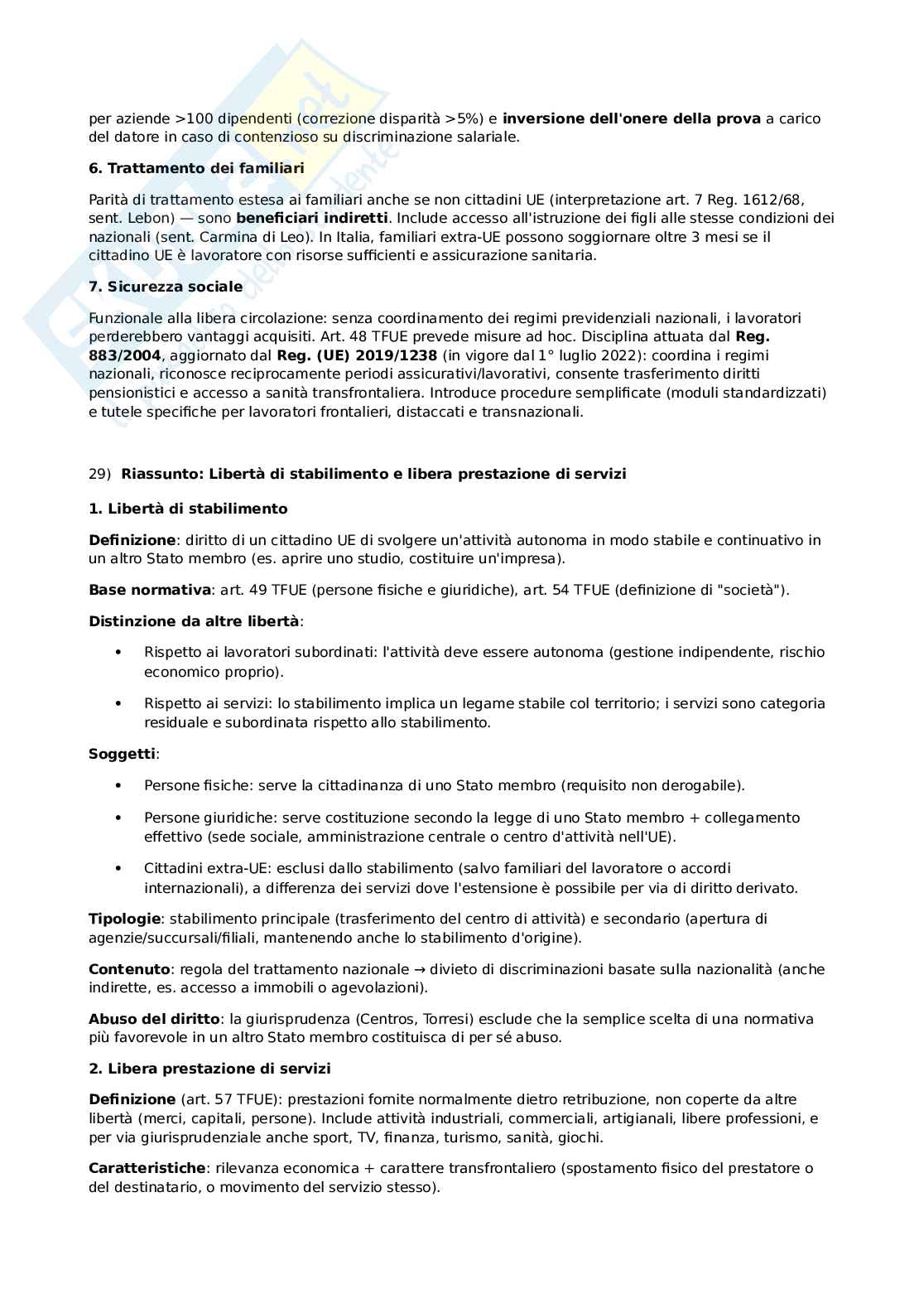 Diritto comunitario - nozioni principali Pag. 36