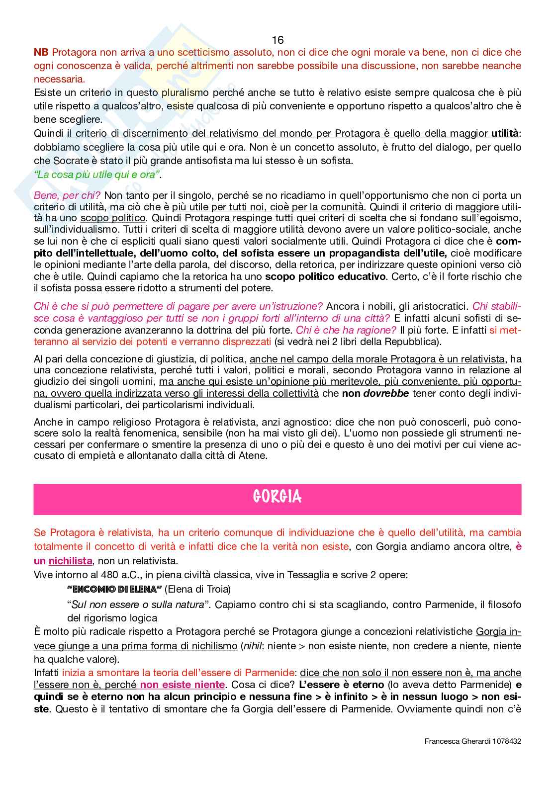Storia del pensiero filosofico (esame completo) Pag. 16