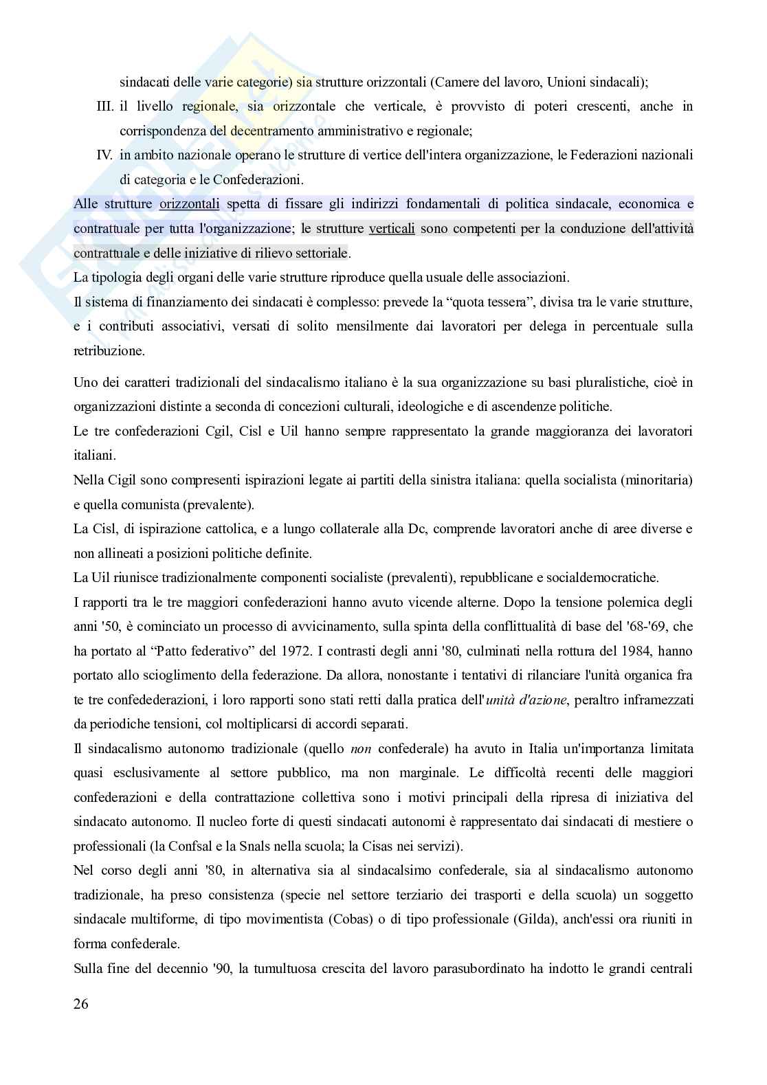 Riassunto esame Diritto del lavoro, Prof. Carinci Maria Teresa, libro consigliato Diritto del lavoro - Vol. 1 (8^edizione) + vol. 2 (10^edizione), Carinci, De Luca Tamajo, Tosi, Treu Pag. 26