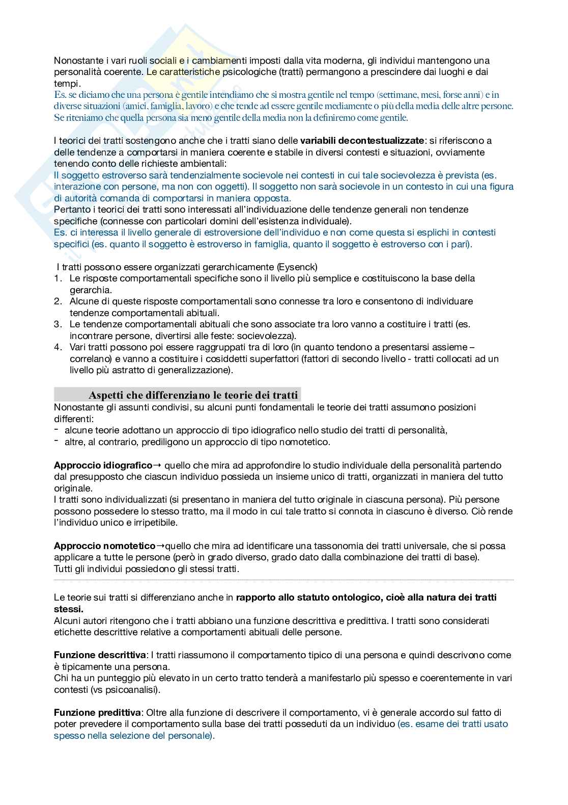 Psicologia della personalità Pag. 21