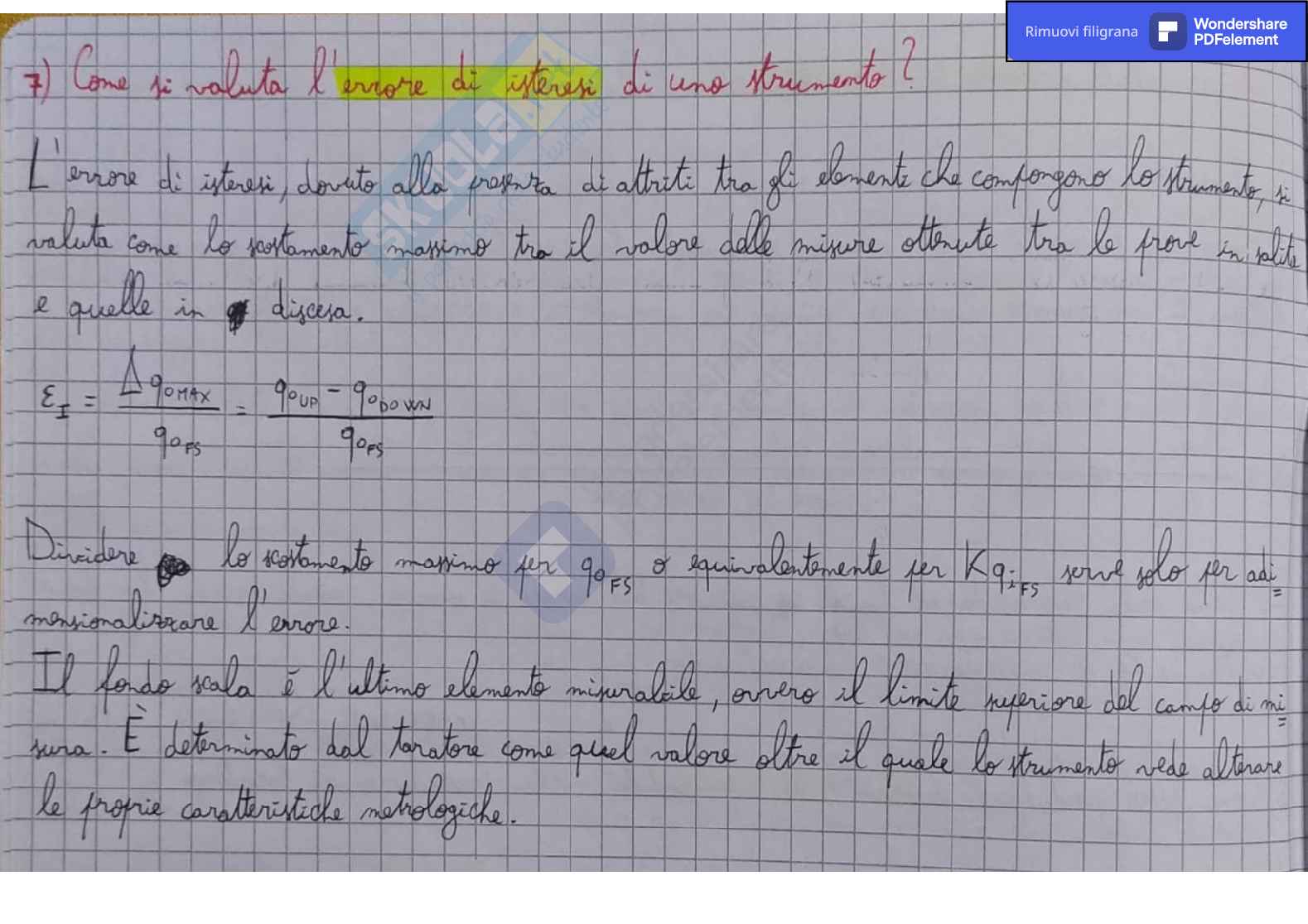 Domande d'esame di Misure meccaniche e termiche Pag. 6