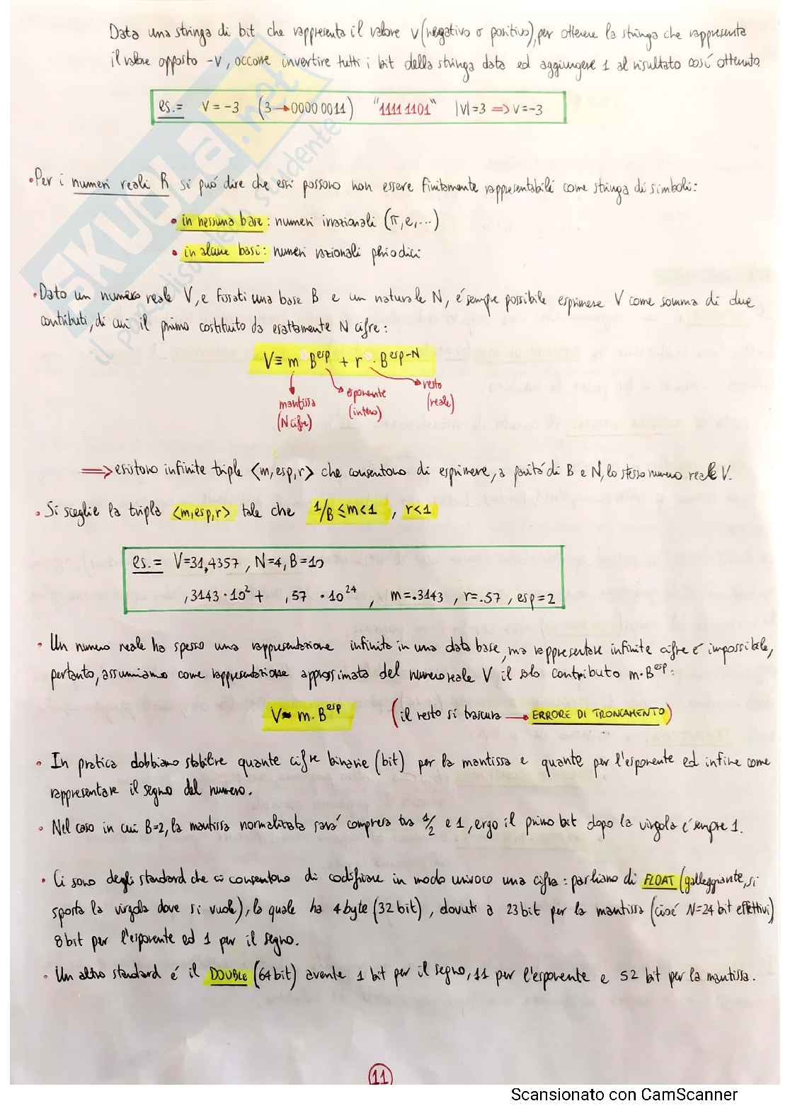 Appunti Fondamenti di Informatica Pag. 11