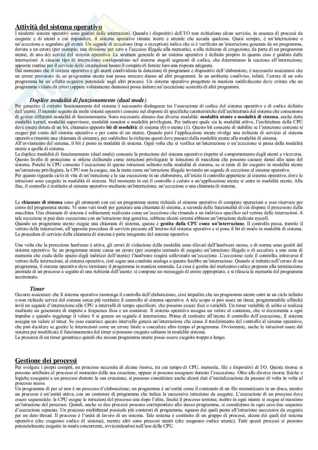 Sistemi operativi - appunti Pag. 6