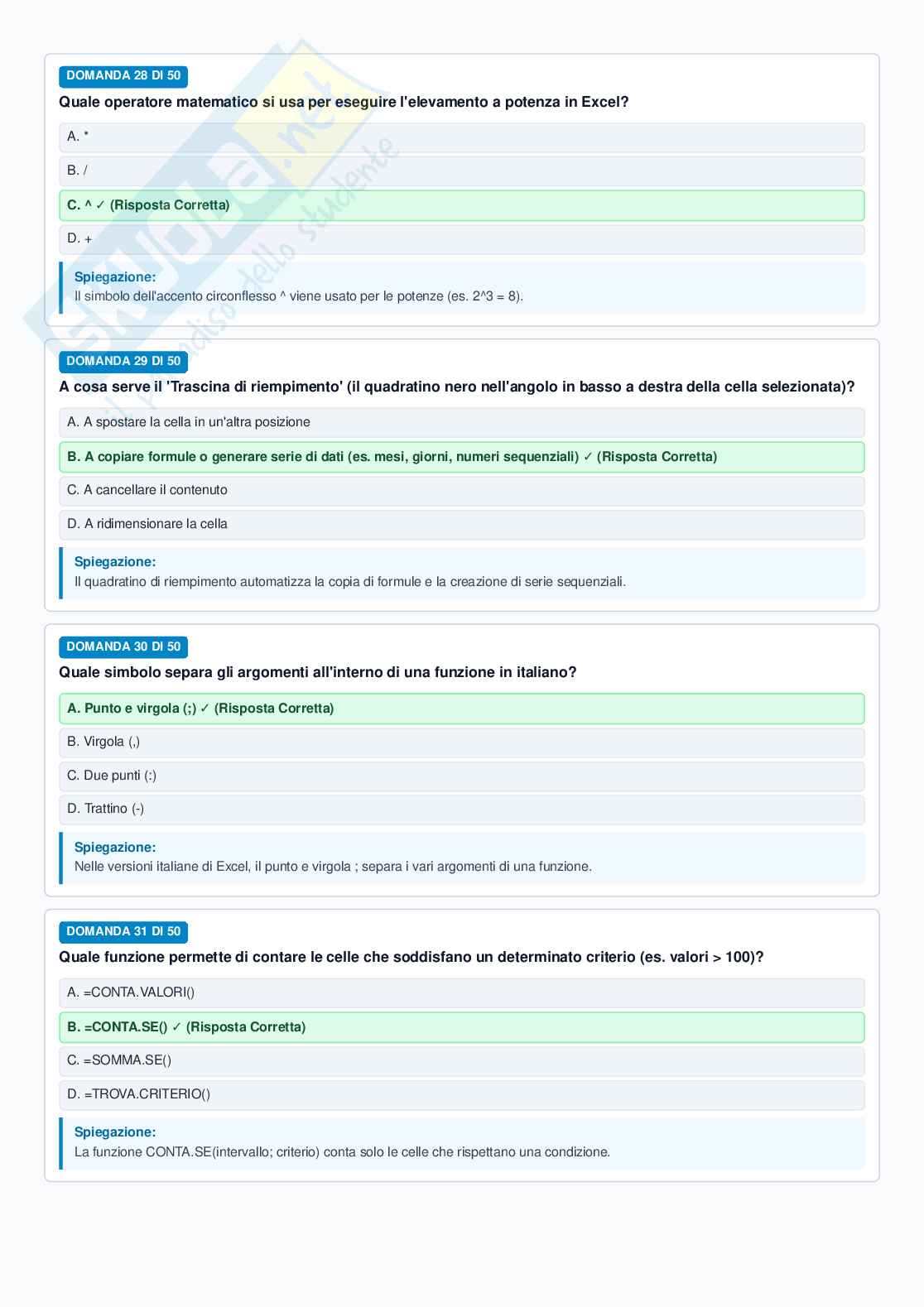 Domande e Risposte EIPASS User 6.0 – File Unico Completo Pag. 56