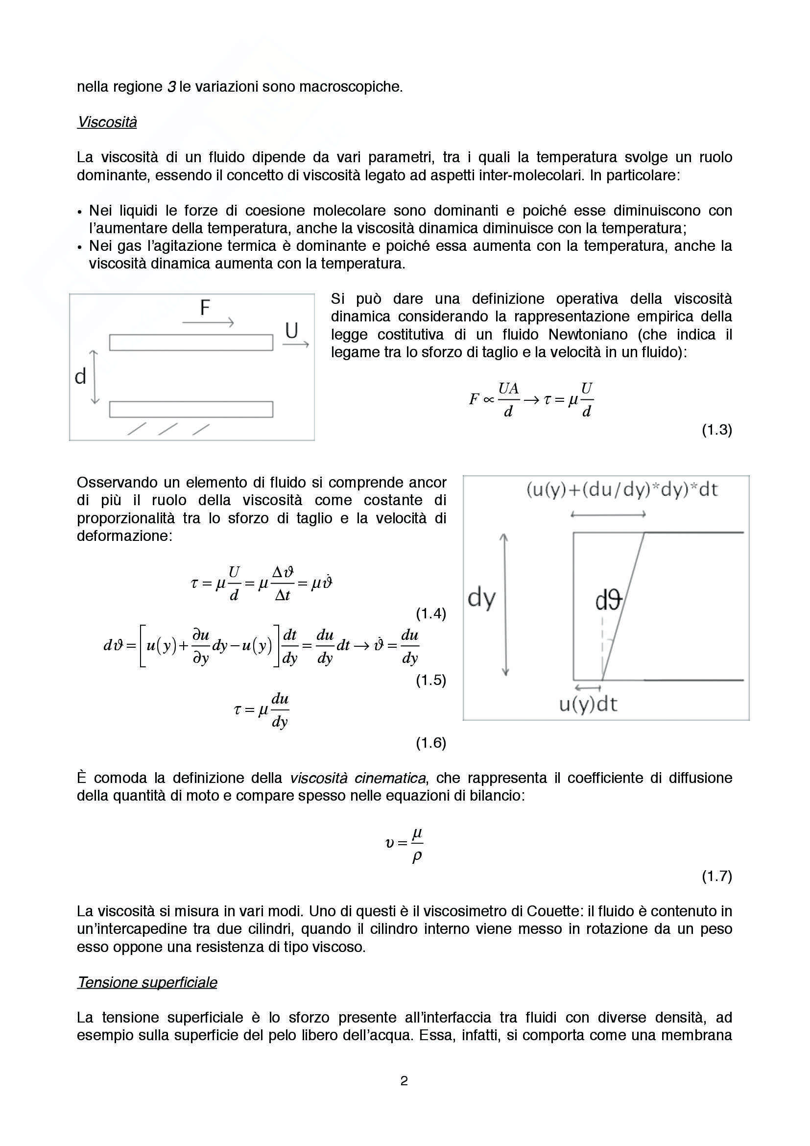 Lezioni: Appunti di Fluidodinamica Pag. 2