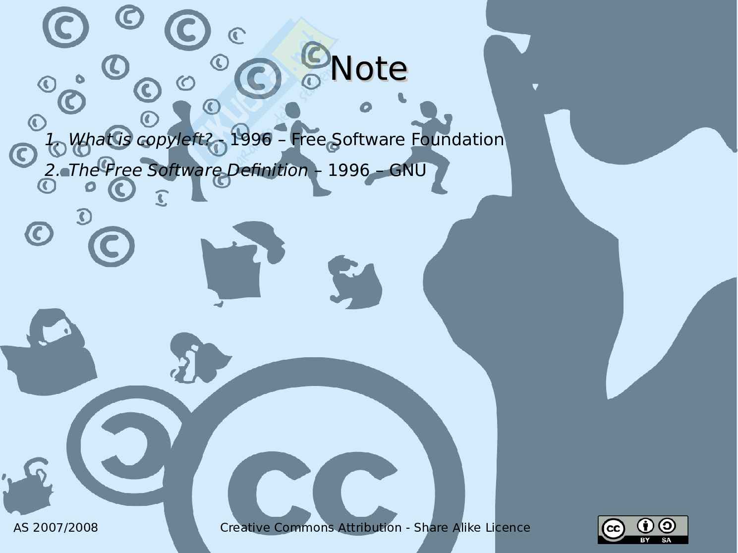 Copyright, copyleft & free software Pag. 16