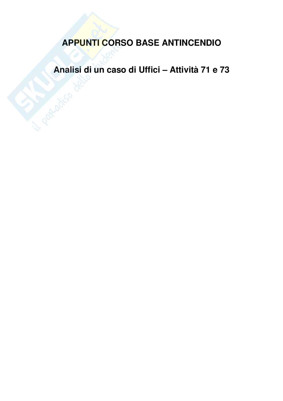 Appunti corso Base 120 ore Professionista anticendio Pag. 1
