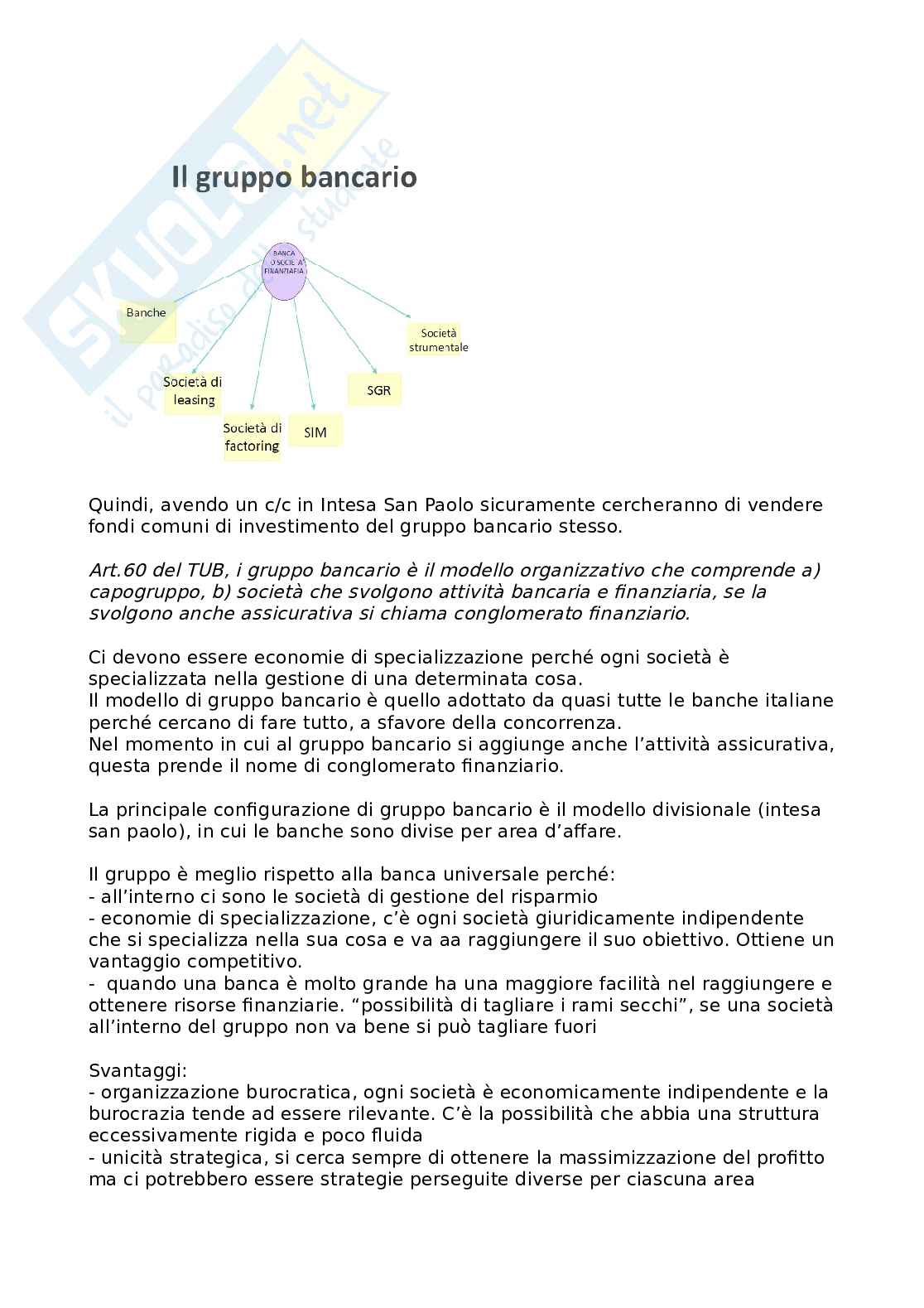 Appunti lezione Economia e gestione della banca  Pag. 56