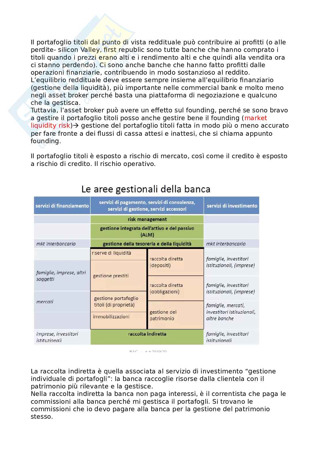 Appunti lezione Economia e gestione della banca  Pag. 71