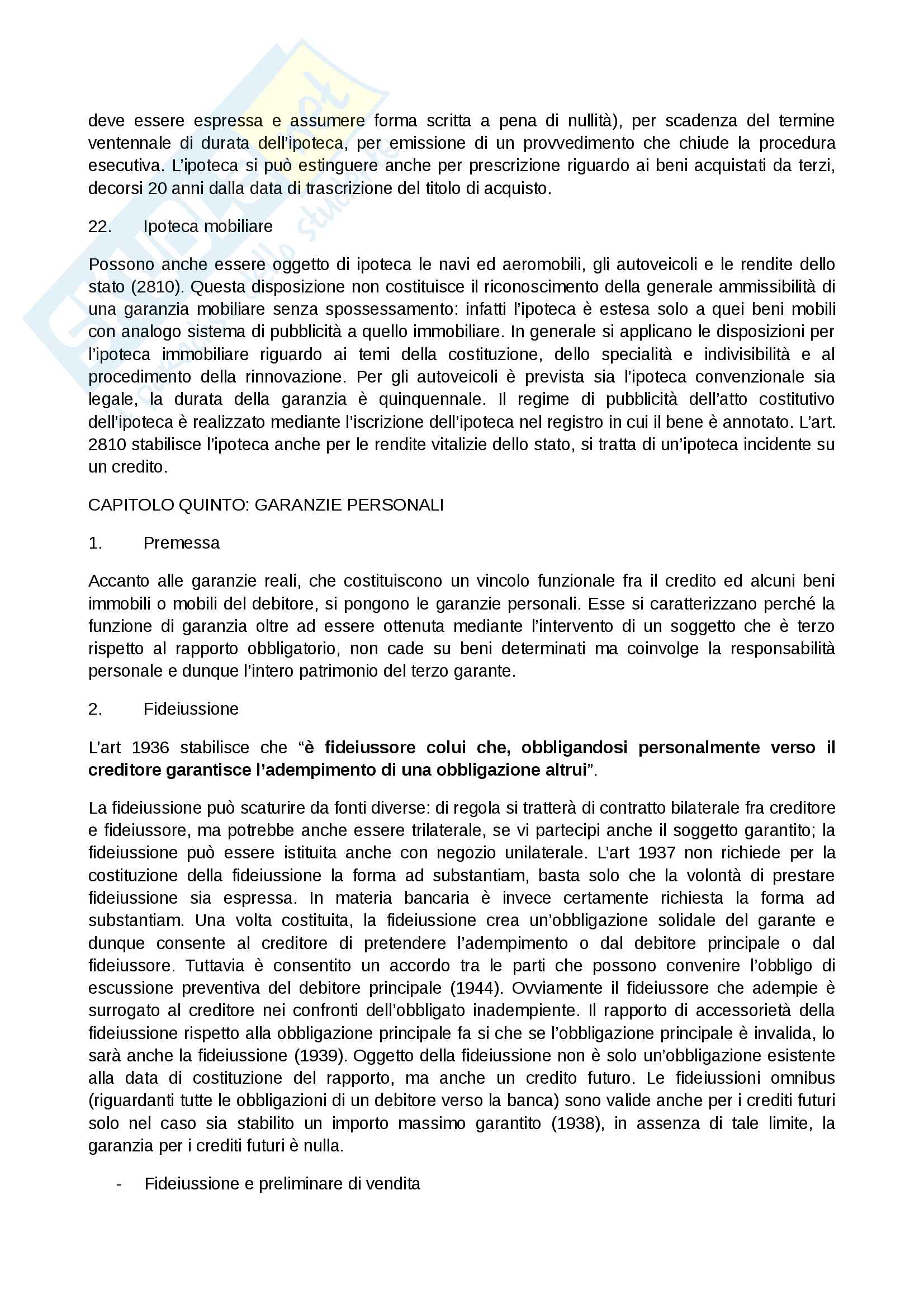 Riassunto esame Diritto privato, prof. Corbo, libro consigliato La tutela dei diritti, Corbo Pag. 26