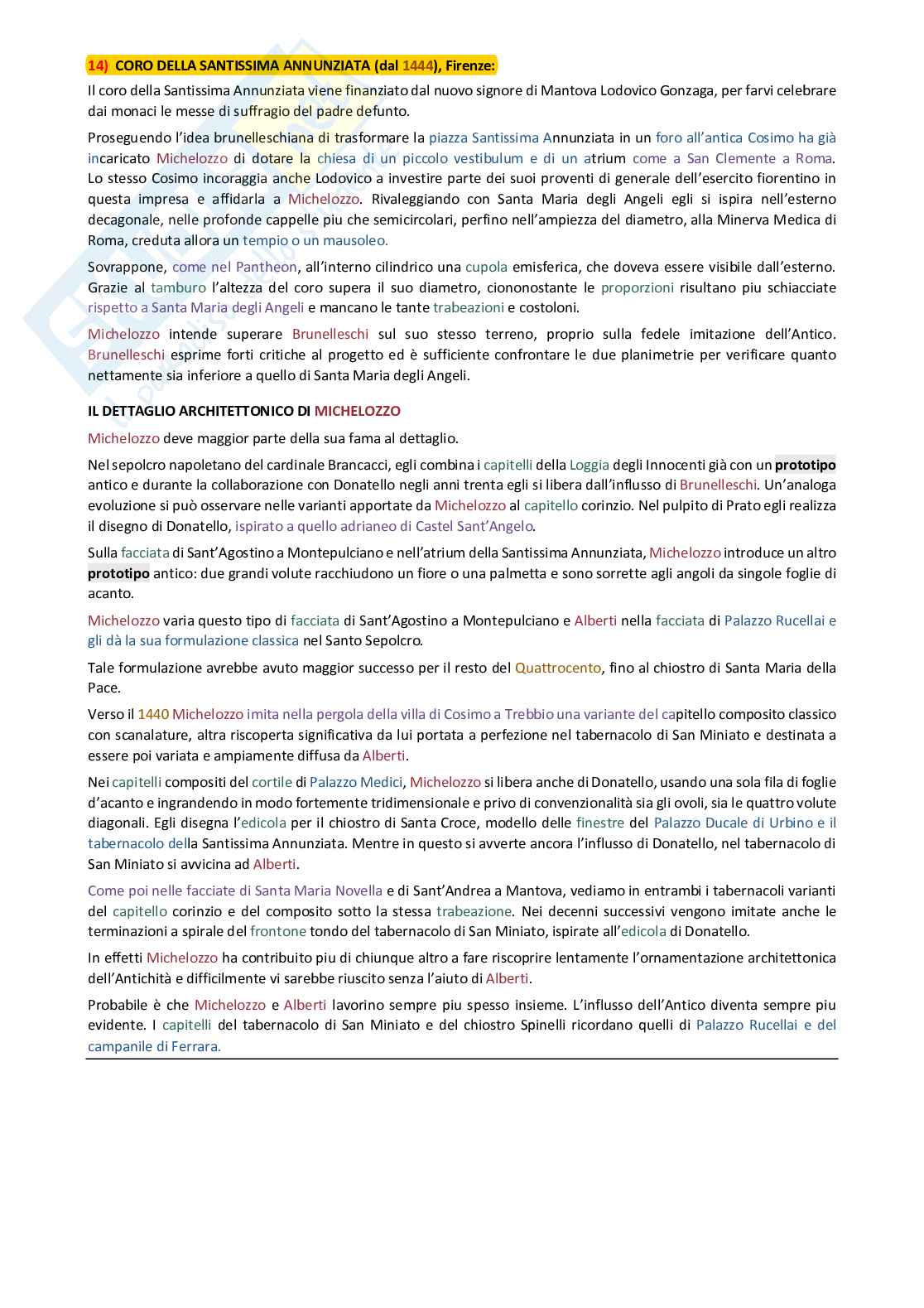 Architettura del Quattrocento: appunti di Elementi di architettura e urbanistica Pag. 11