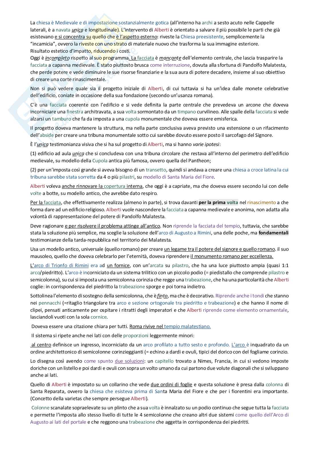 Architettura del Quattrocento: appunti di Elementi di architettura e urbanistica Pag. 16