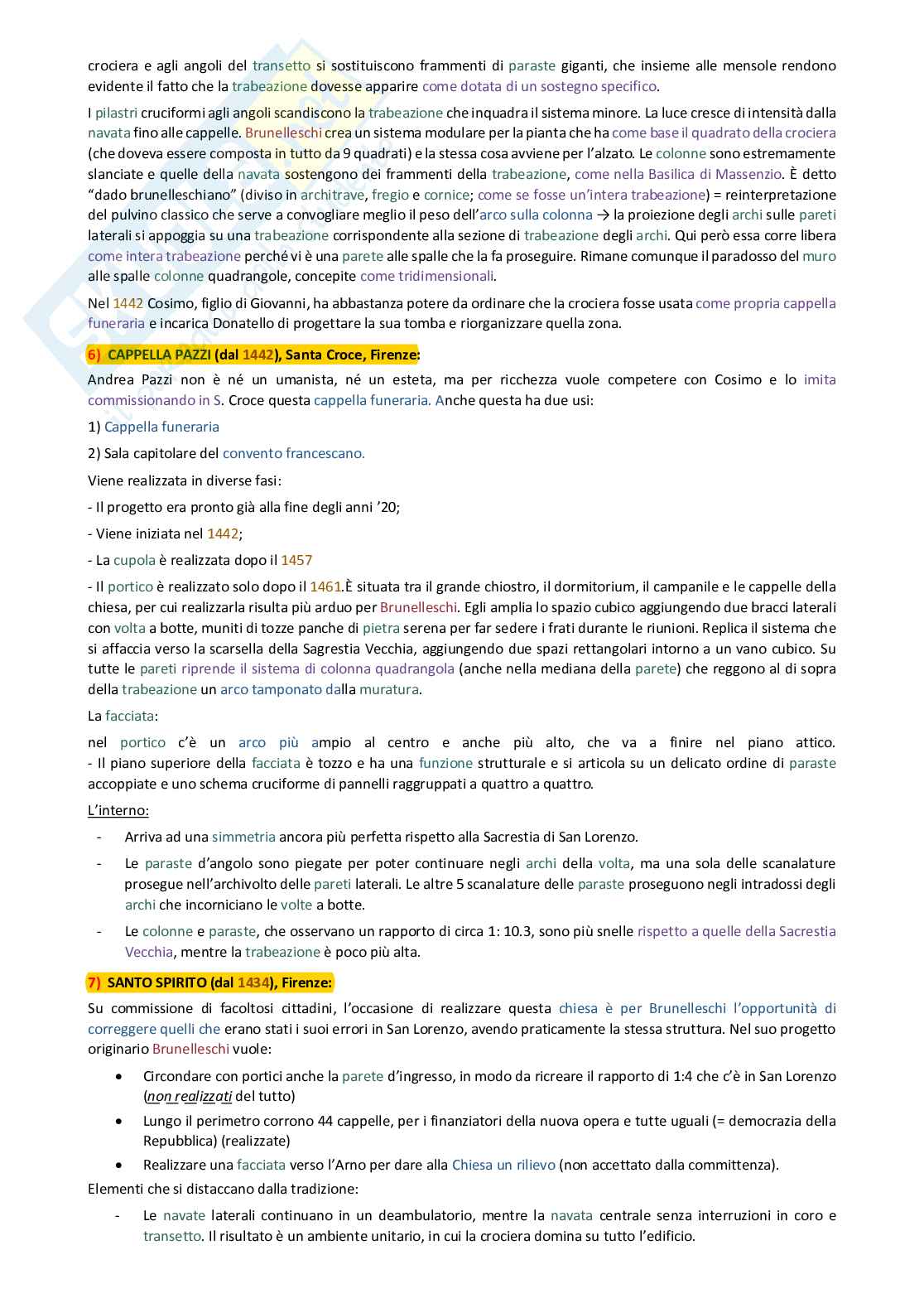 Architettura del Quattrocento: appunti di Elementi di architettura e urbanistica Pag. 6