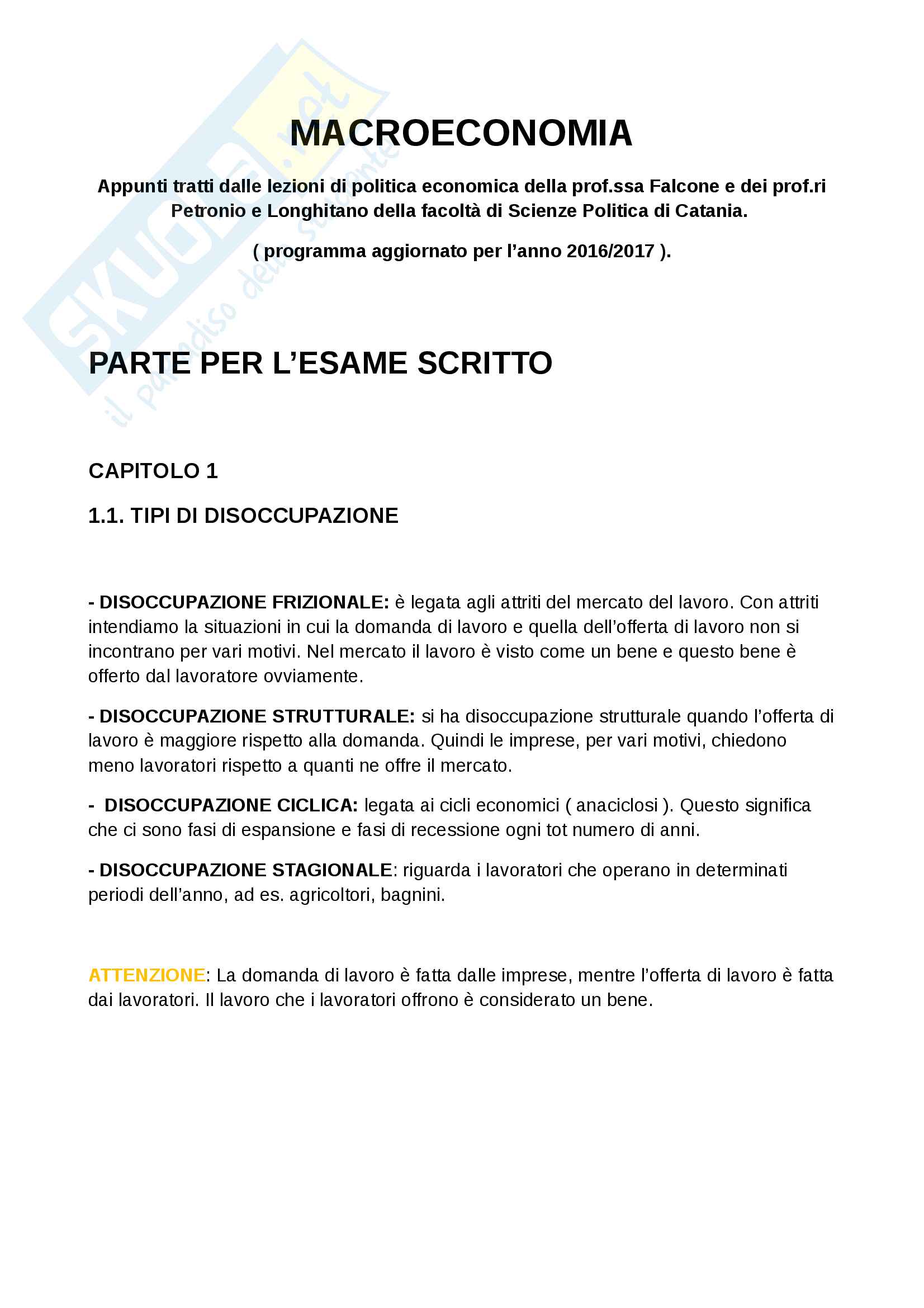 Macroeconomia Pag. 1