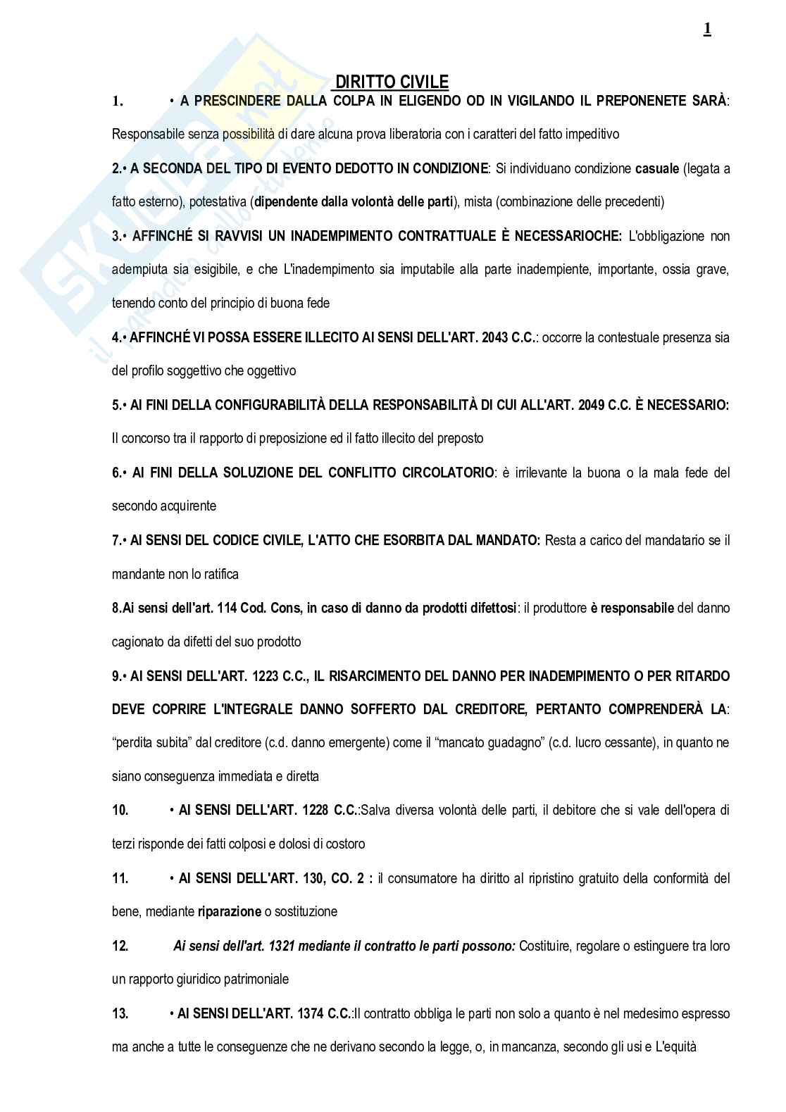 Test domande Diritto civile banca dati aggiornata 2023 Pag. 2