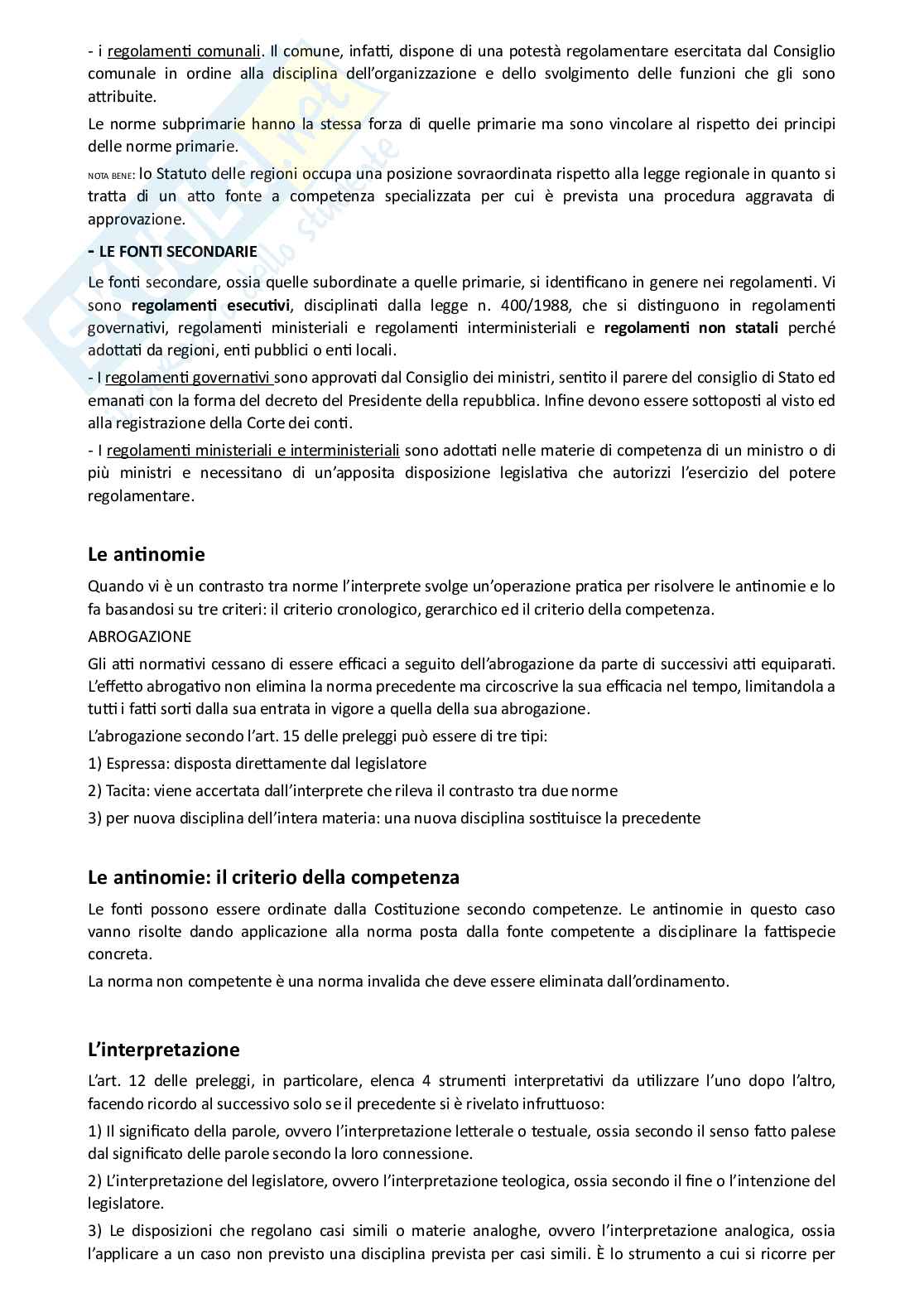 Riassunto esame Istituzioni di diritto pubblico, Prof. Salvato Alessandra, libro consigliato Manuale di diritto pubblico , Cassese Pag. 6