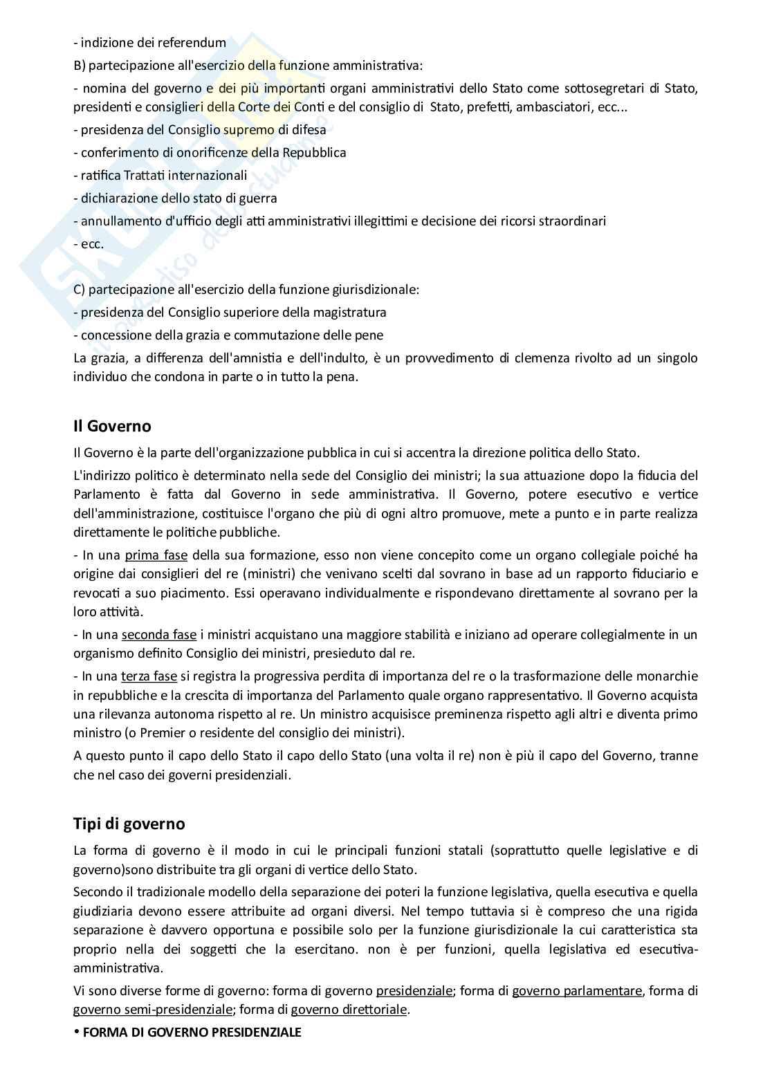 Riassunto esame Istituzioni di diritto pubblico, Prof. Salvato Alessandra, libro consigliato Manuale di diritto pubblico , Cassese Pag. 61