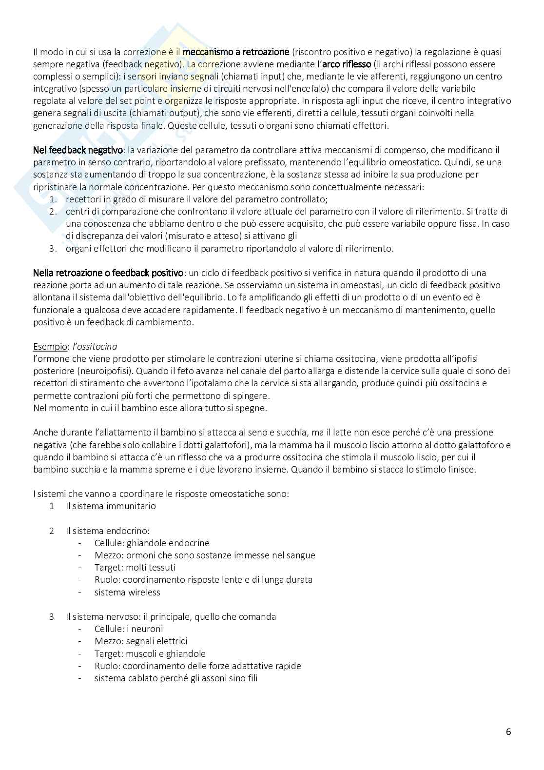 Appunti Fisiologia umana  Pag. 6