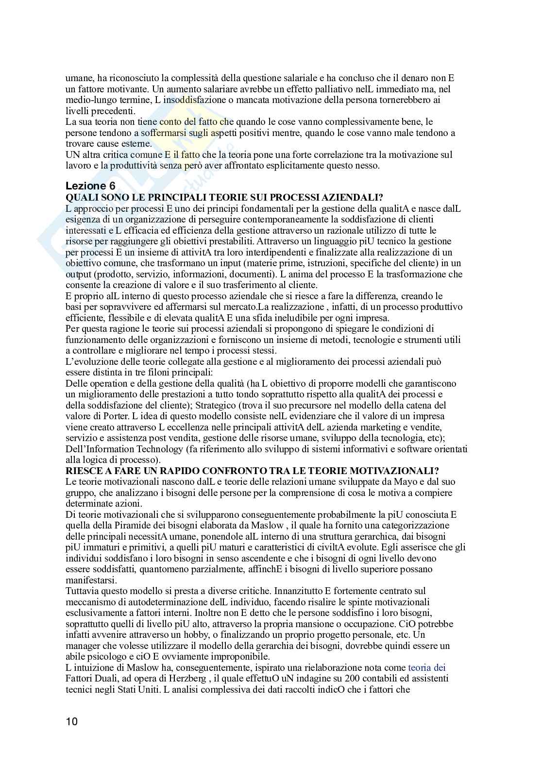 Paniere Progettazione, processi e comportamenti organizzativi - Risposte aperte - aggiornato (2026) Pag. 11