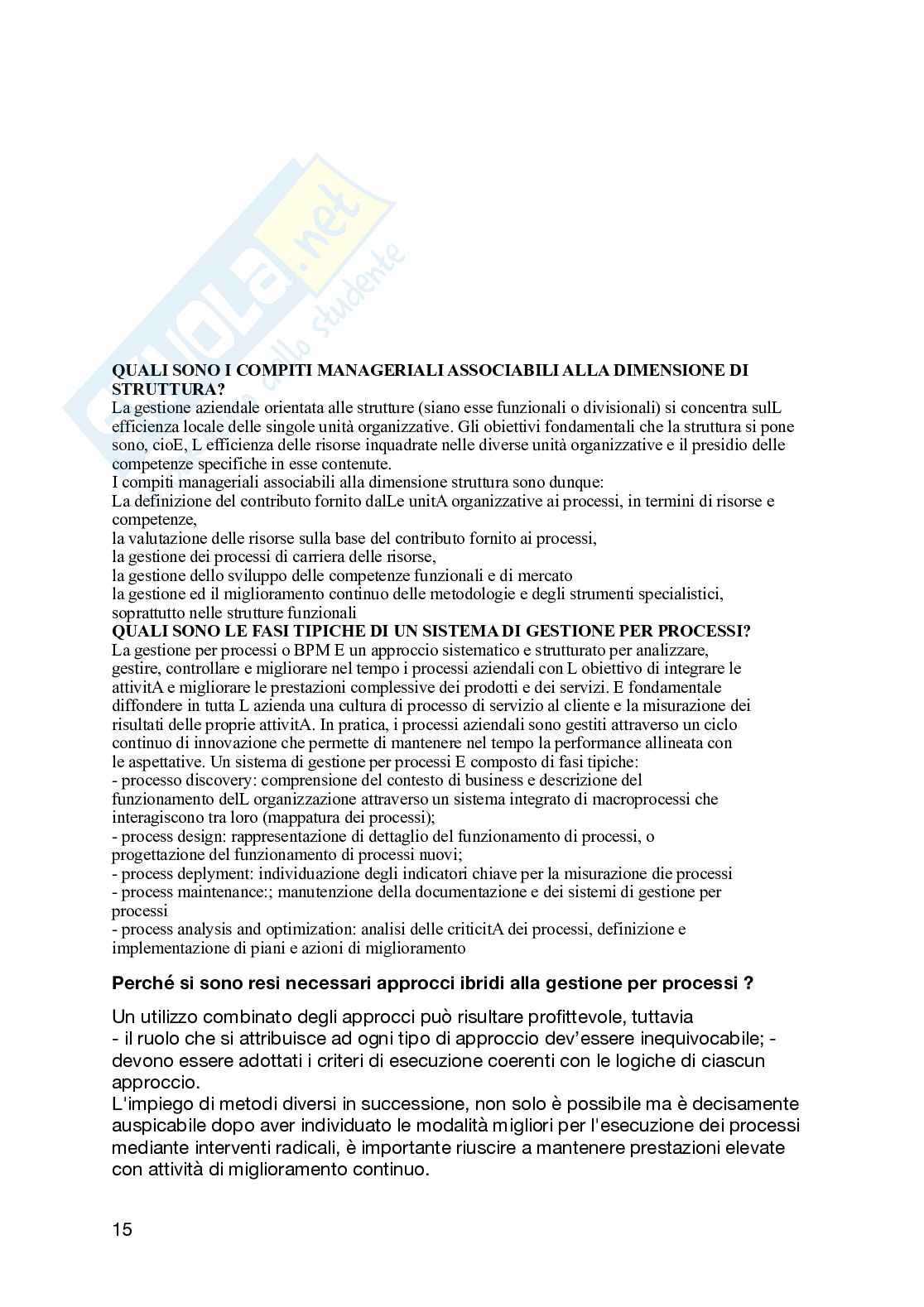 Paniere Progettazione, processi e comportamenti organizzativi - Risposte aperte - aggiornato (2026) Pag. 16