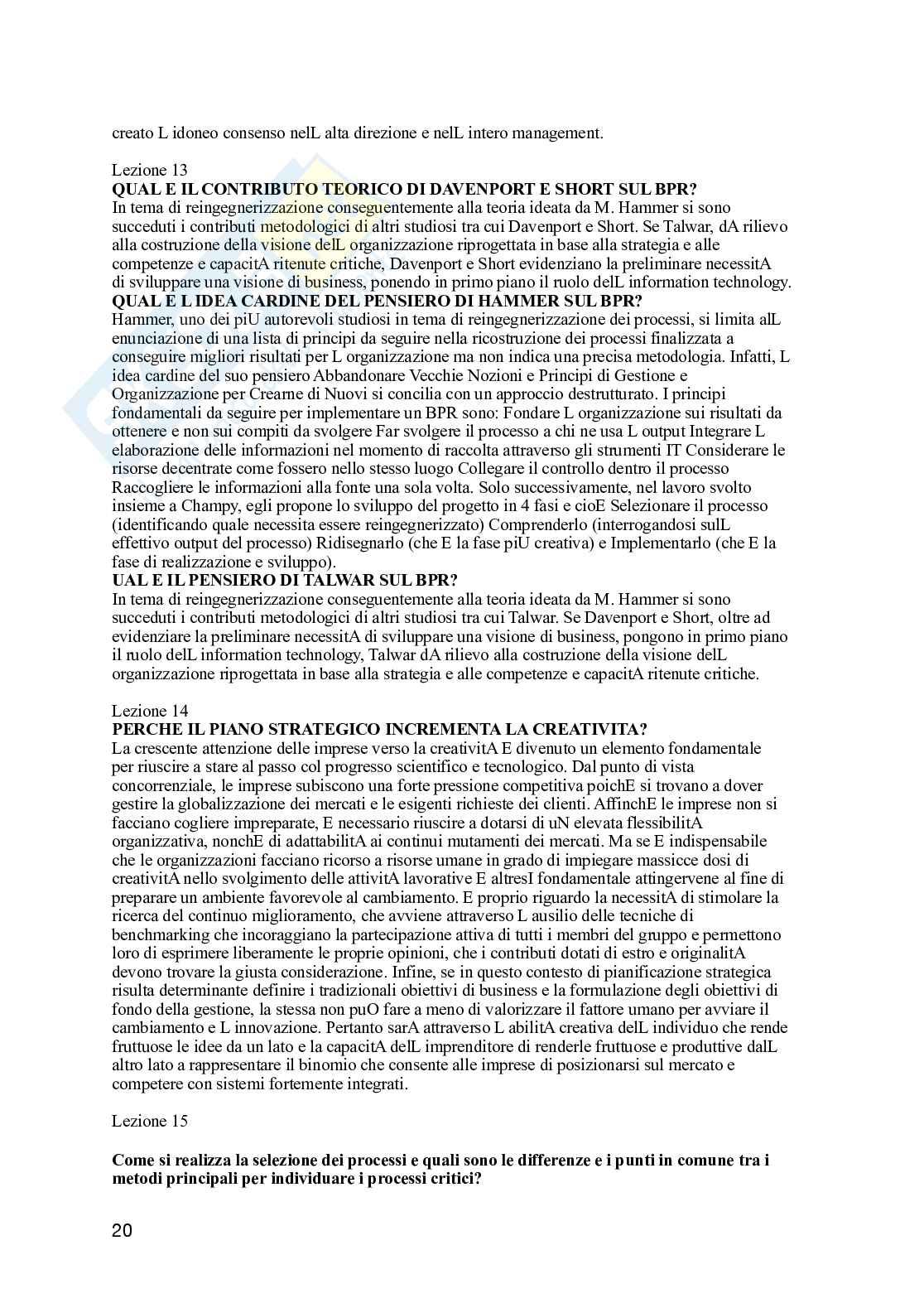 Paniere Progettazione, processi e comportamenti organizzativi - Risposte aperte - aggiornato (2026) Pag. 21
