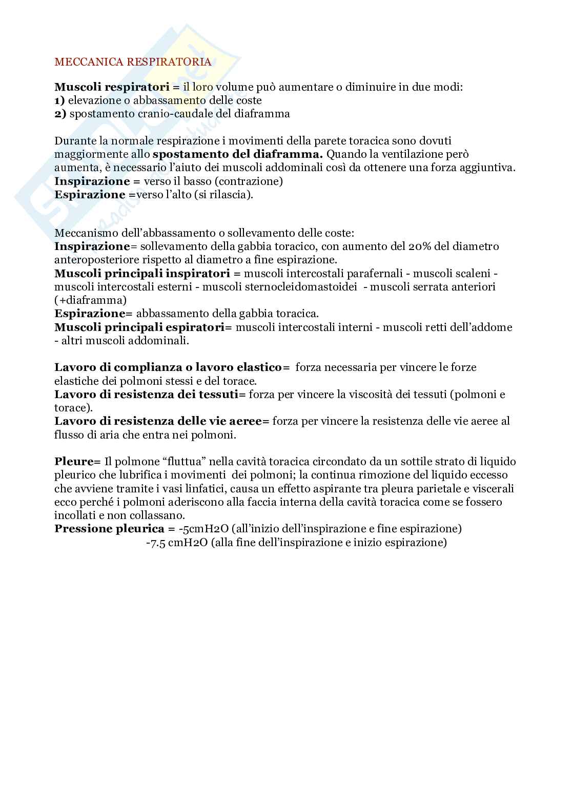 Ventilazione polmonare  Pag. 2