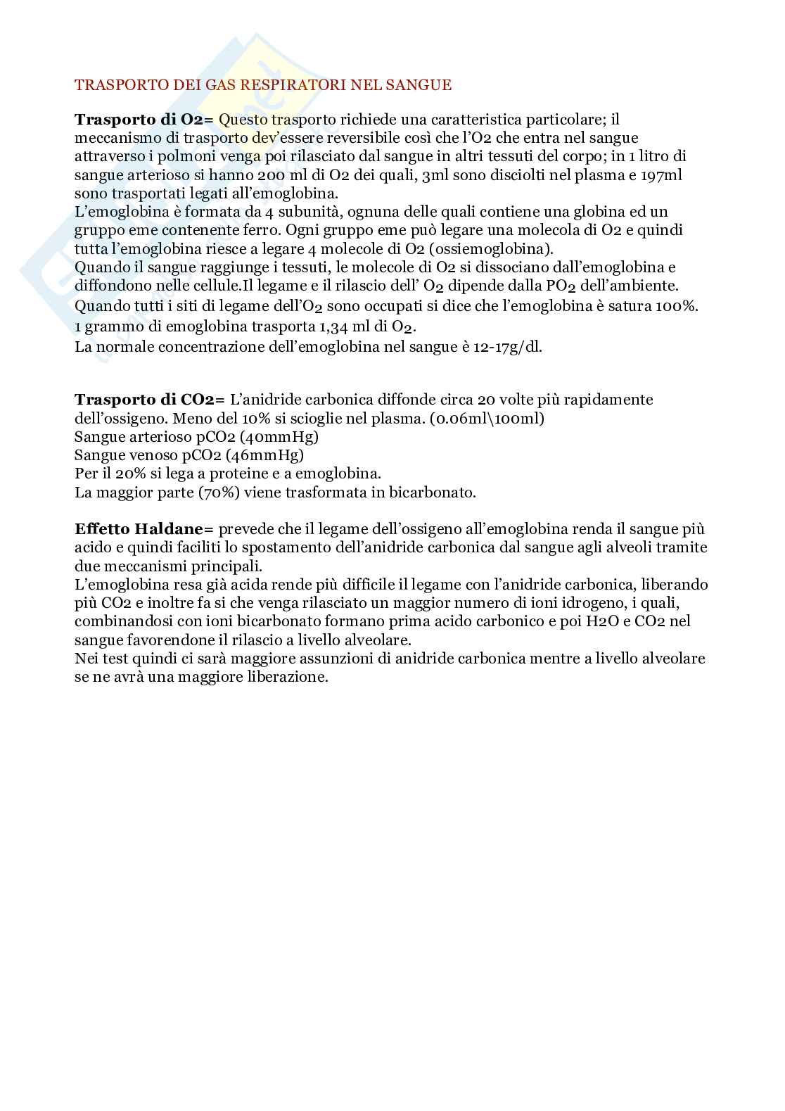 Ventilazione polmonare  Pag. 6