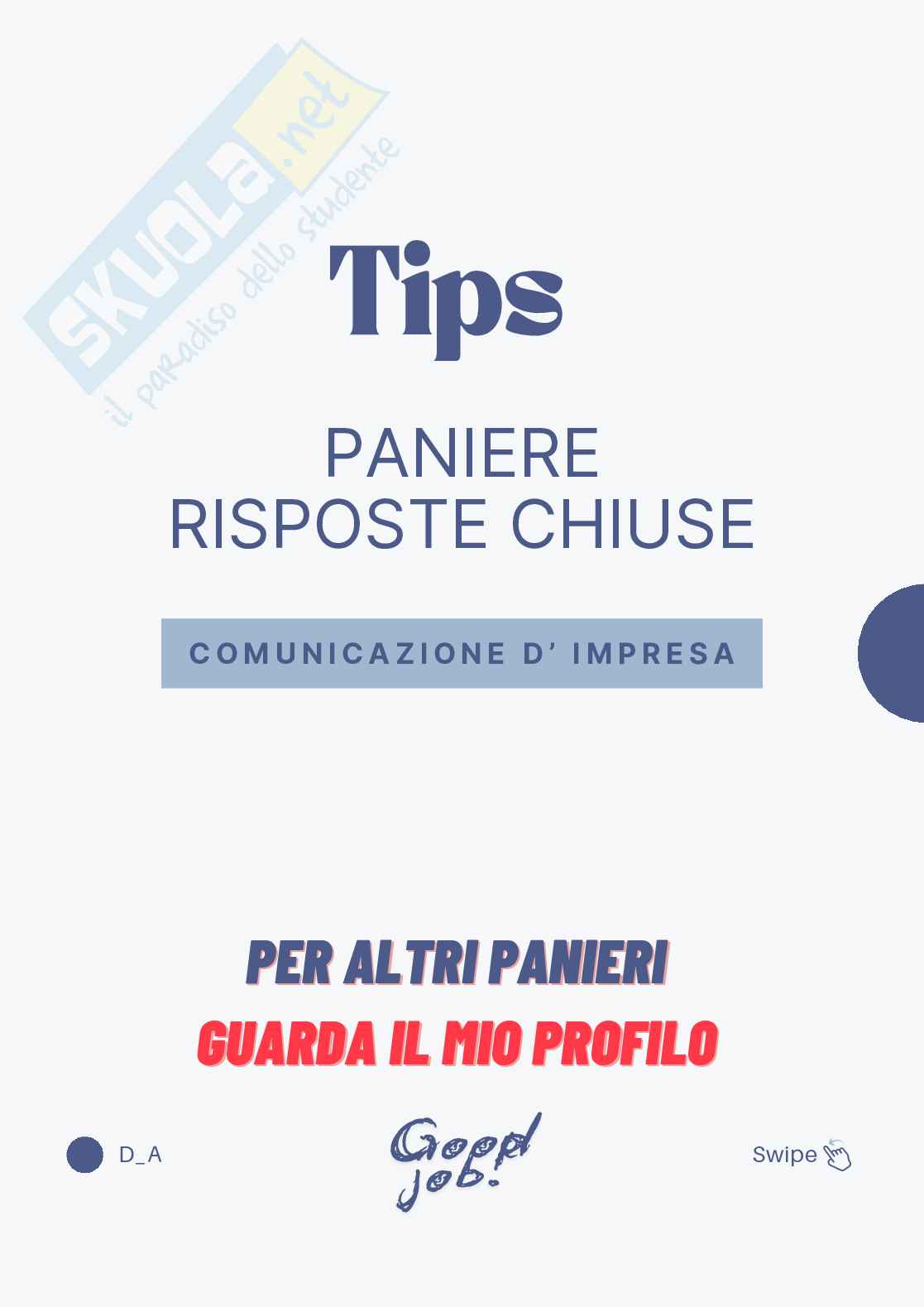 Comunicazione d’impresa – Paniere risposte chiuse completo (480 quiz) – A.A. 2025/26 Pag. 1