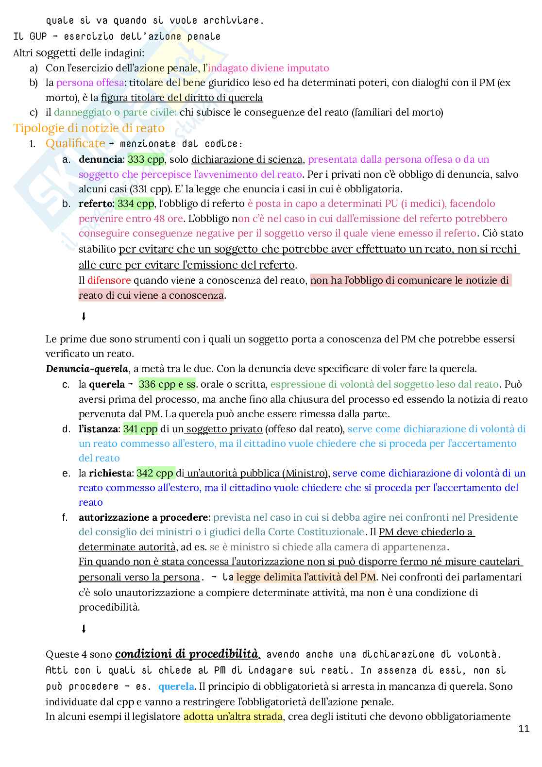Appunti di Diritto processuale penale Pag. 11