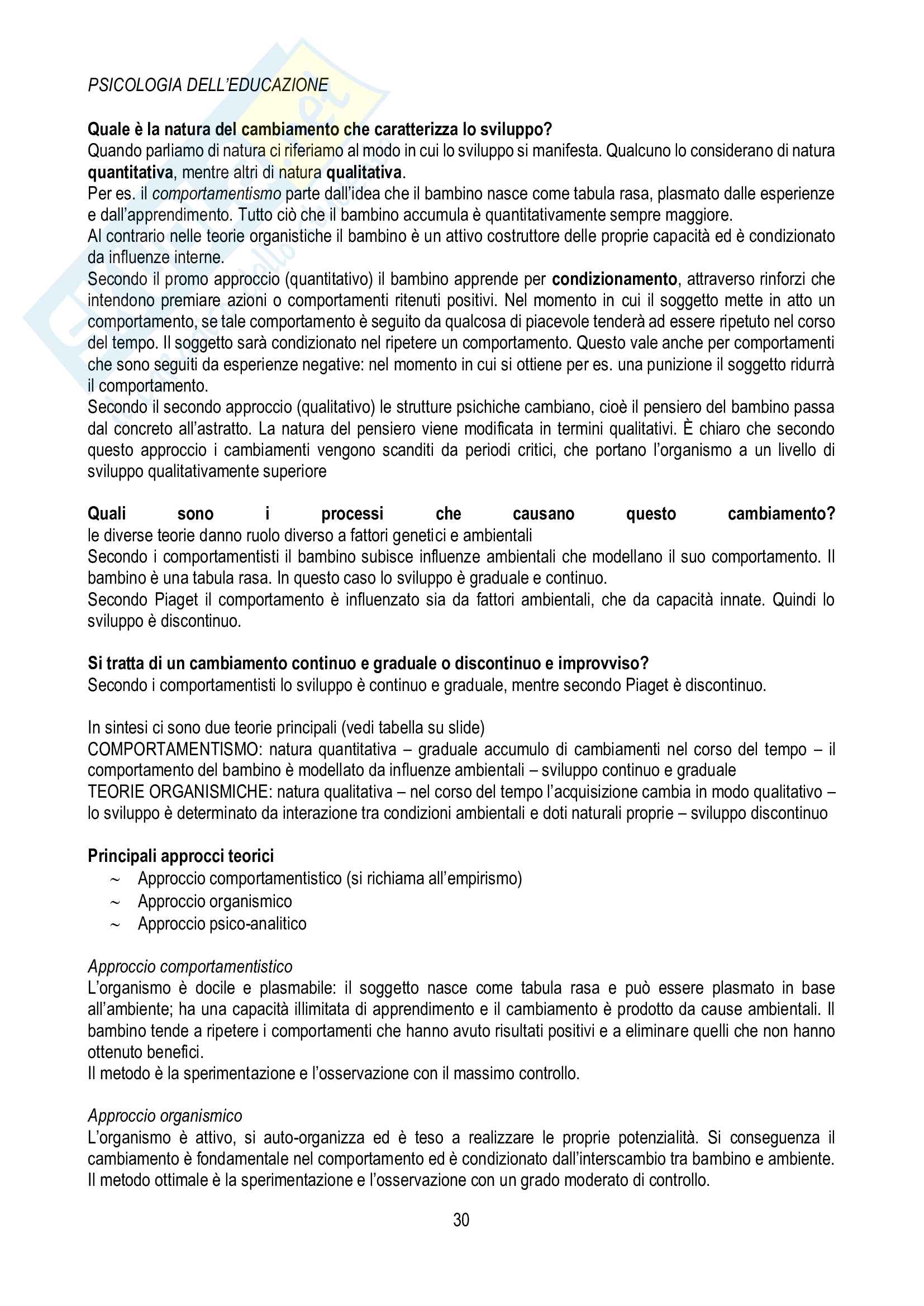 Psicologia dell'educazione Pag. 31