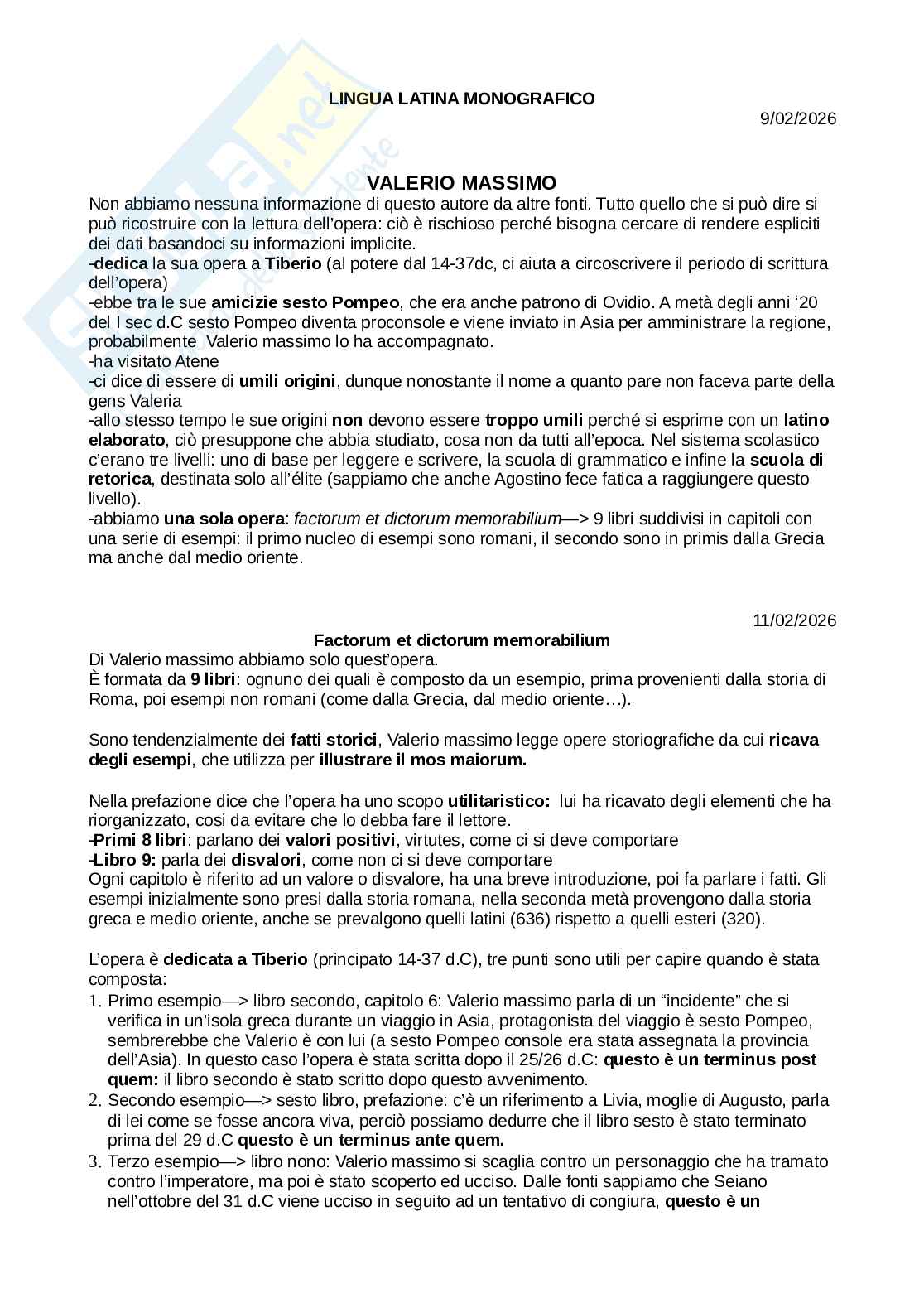 Appunti lingua latina Pag. 1