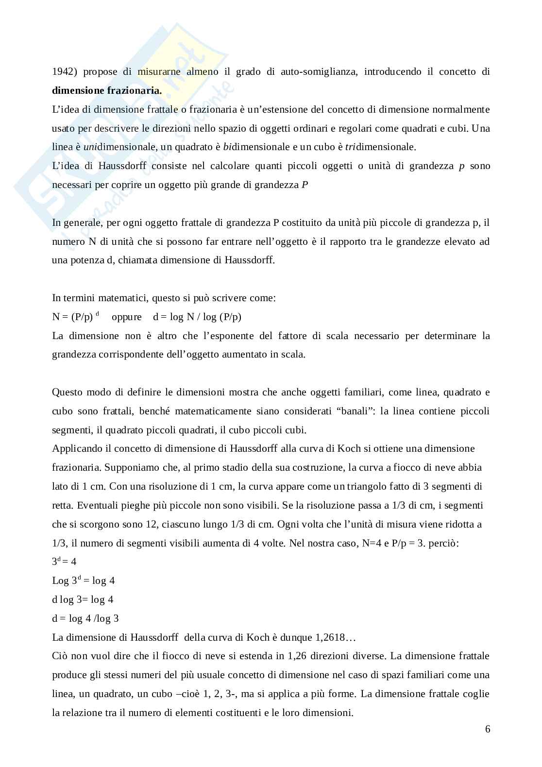 Frattali: la rappresentazione della realtà Pag. 6