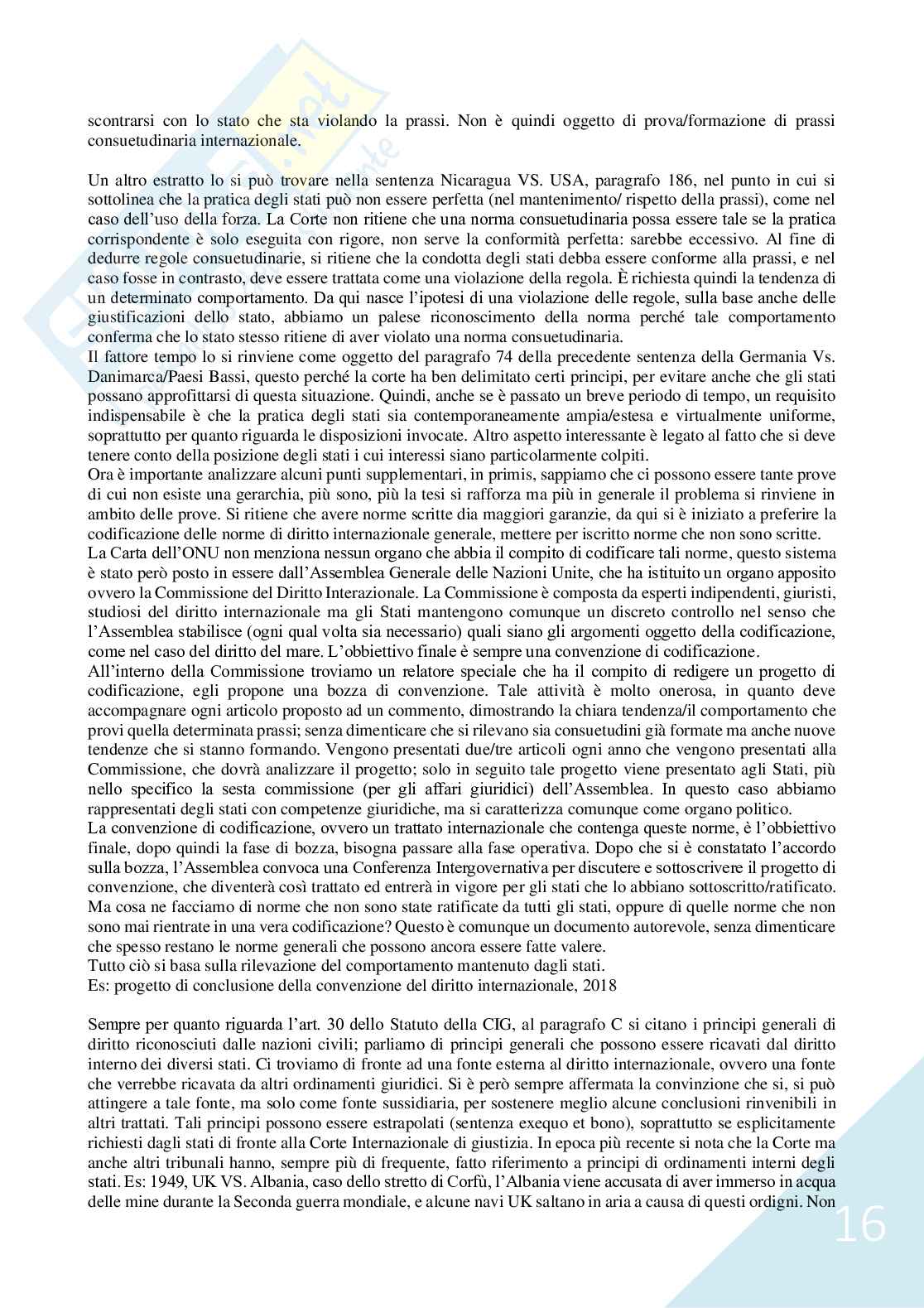 Diritto internazionale pubblico Pag. 16