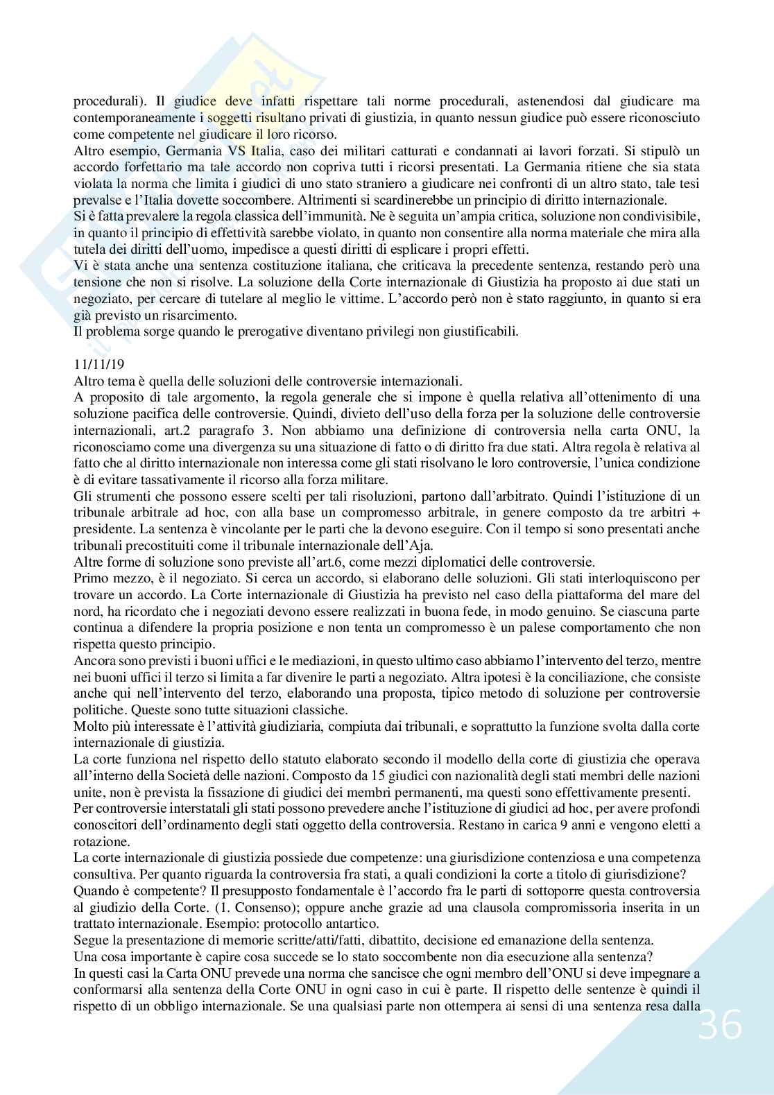 Diritto internazionale pubblico Pag. 36
