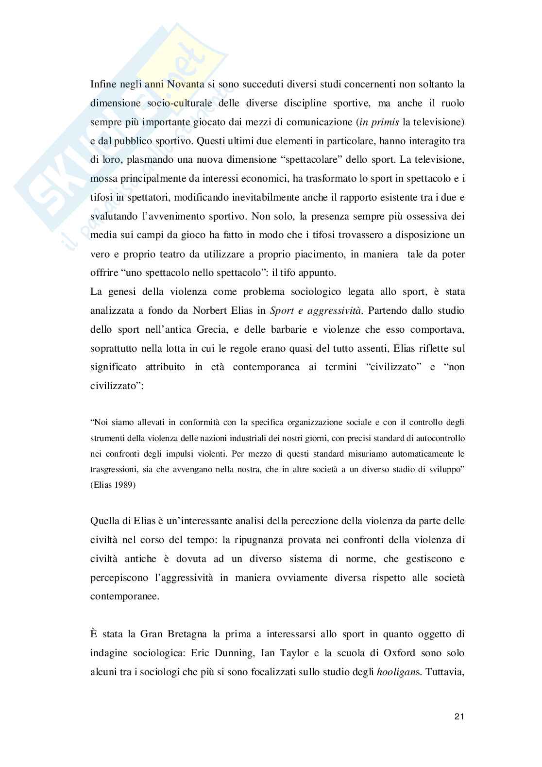 Ultras e mezzi di comunicazione: un'analisi sociologica Pag. 21