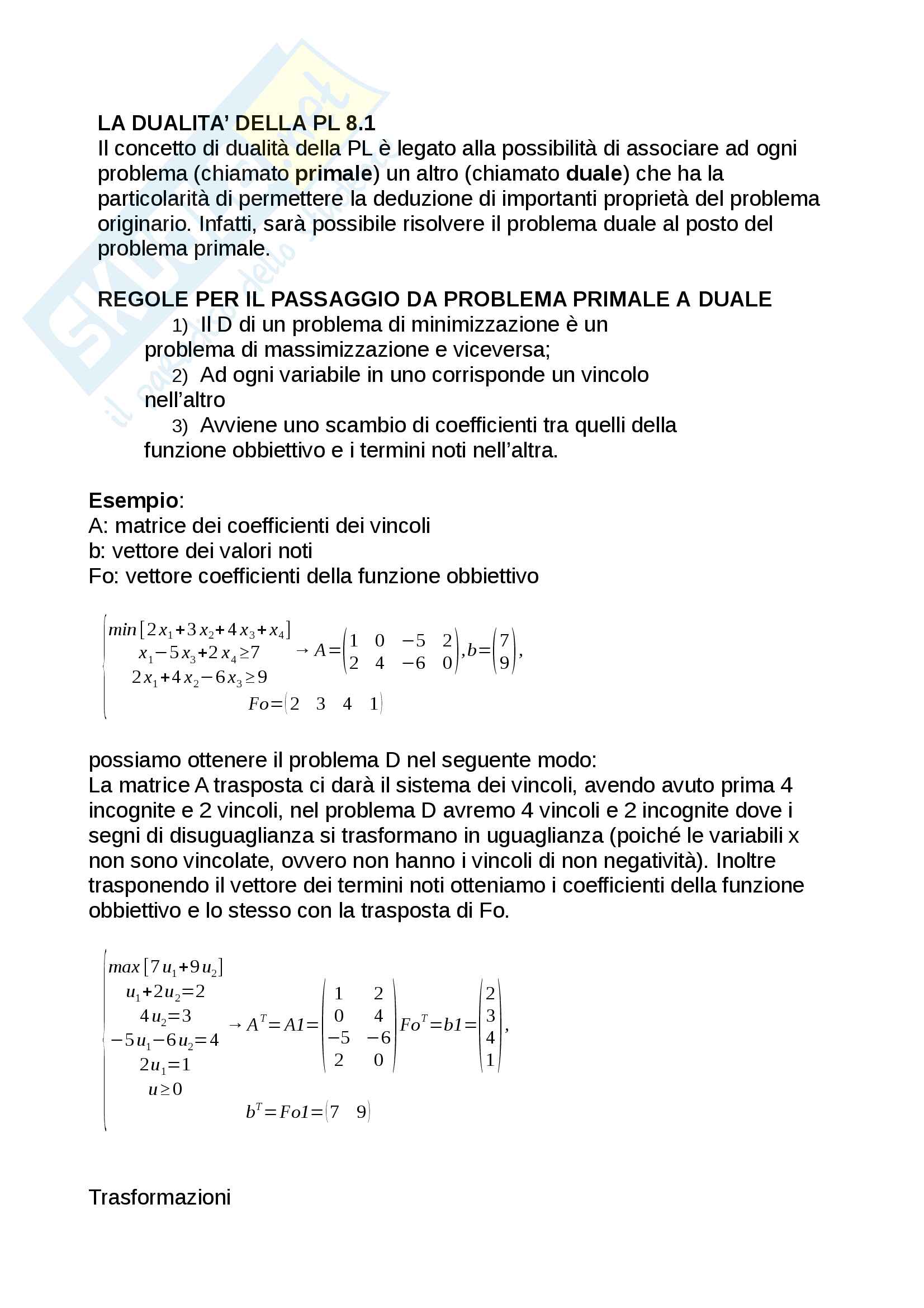 Ricerca Operativa Pag. 6