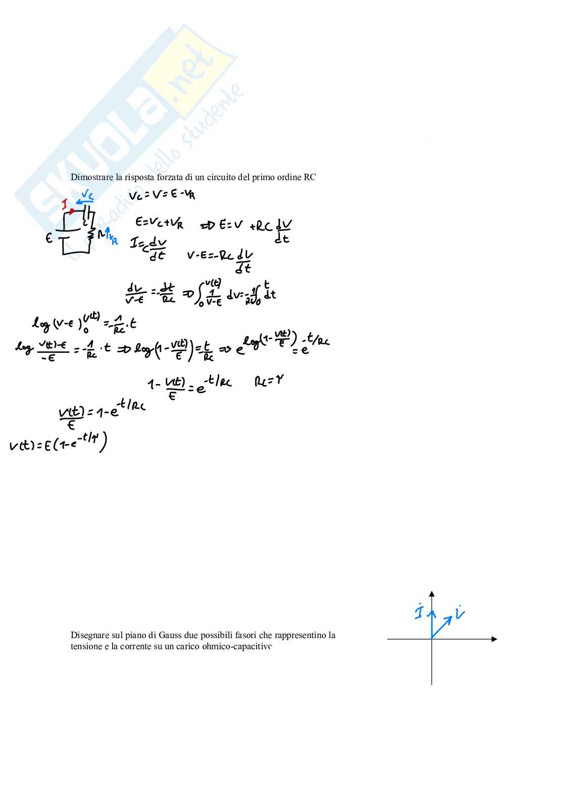 Esercizi e domande aperte di teoria simil-esame svolti per Elettrotecnica Pag. 16