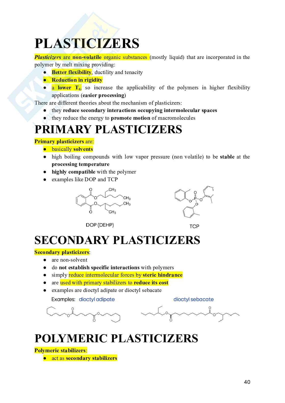 Polymer Processing and Recycling - Appunti dettagliati Pag. 41