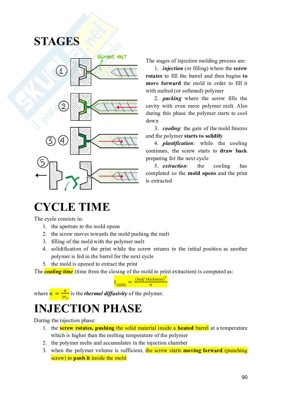 Polymer Processing and Recycling - Appunti dettagliati Pag. 91