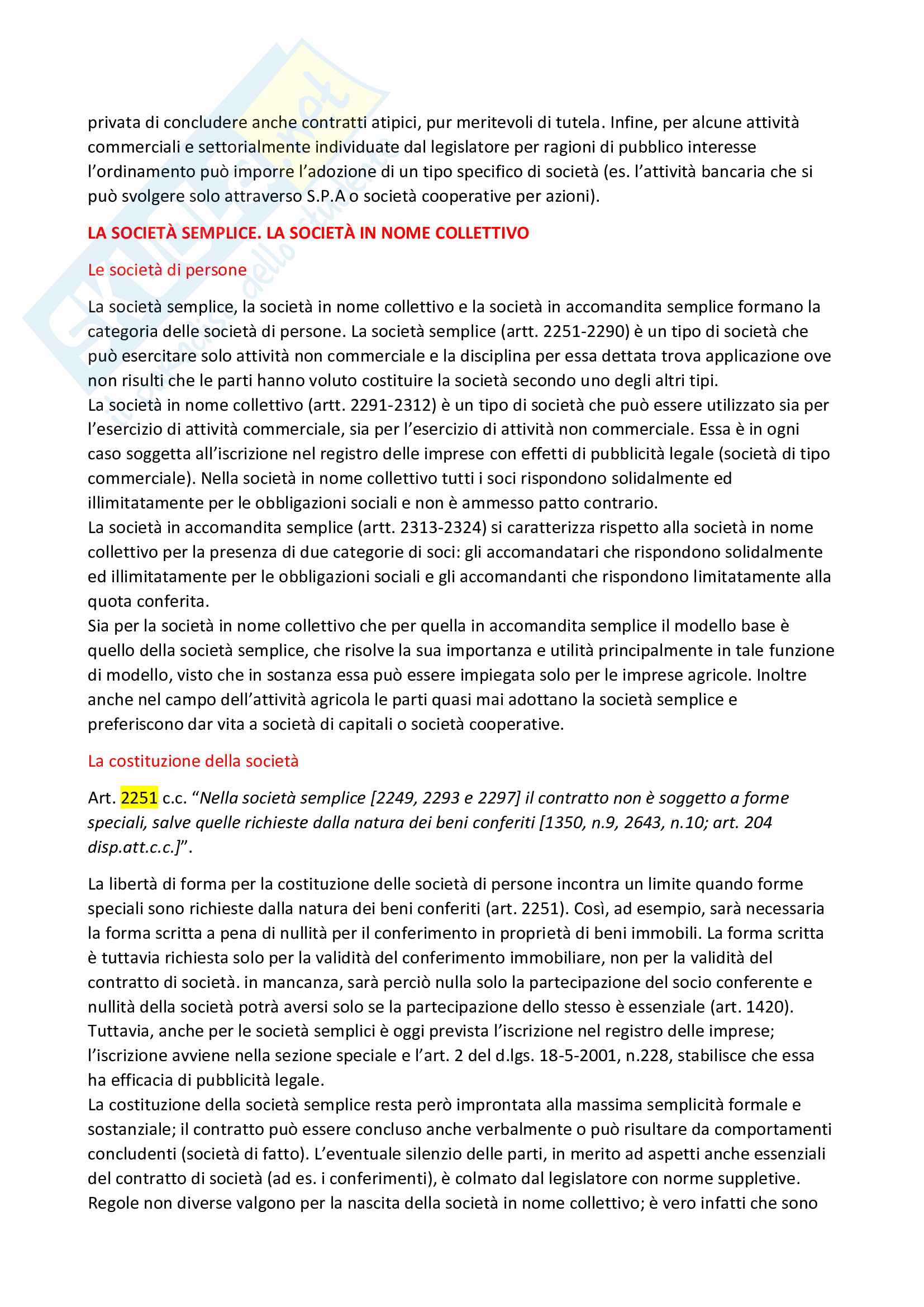 Riassunto esame Diritto Commerciale, prof. Aventi, libro consigliato Manuale di Diritto Commerciale, Campobasso Pag. 41