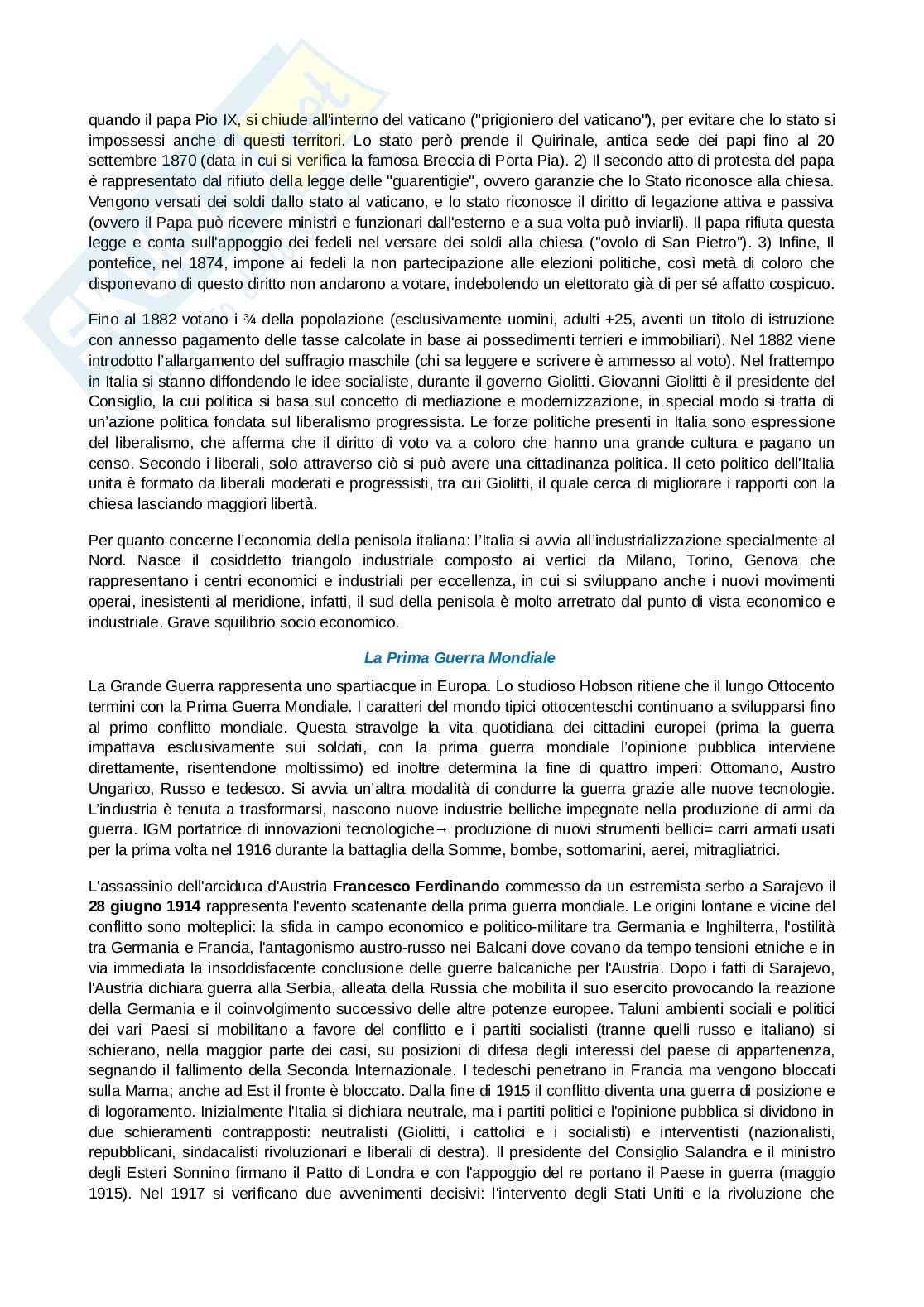 Appunti Storia contemporanea Pag. 2