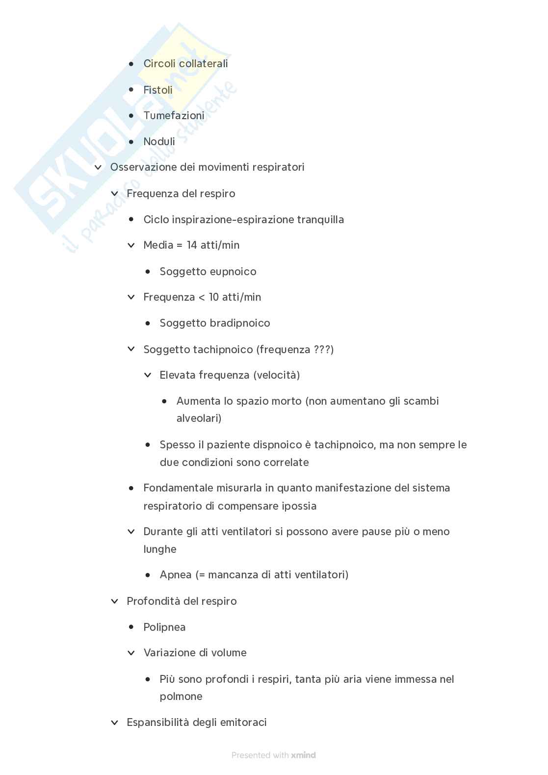 Semeiotica dell'apparato respiratorio Pag. 11